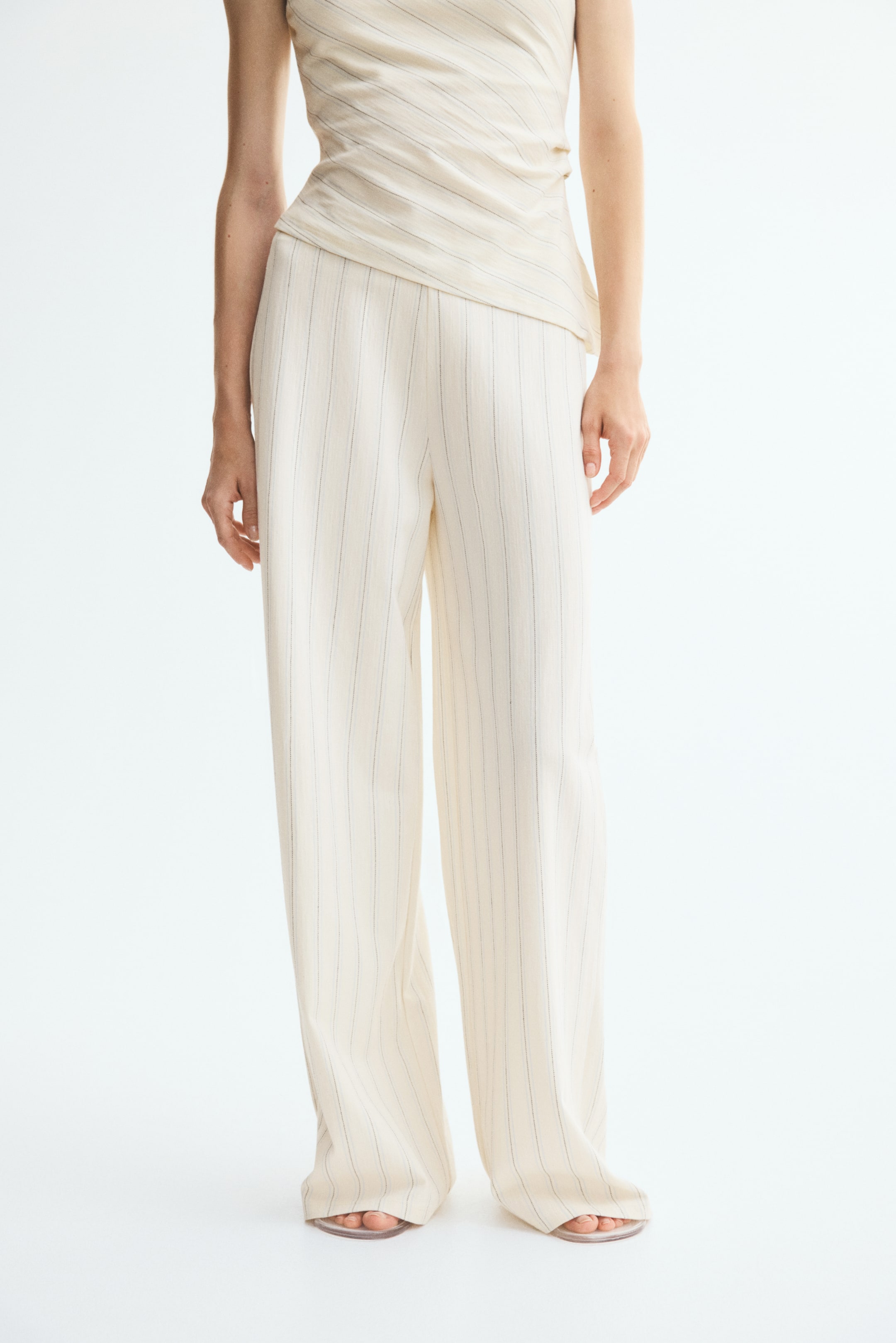 Cotton-Blend Pull-On Pants