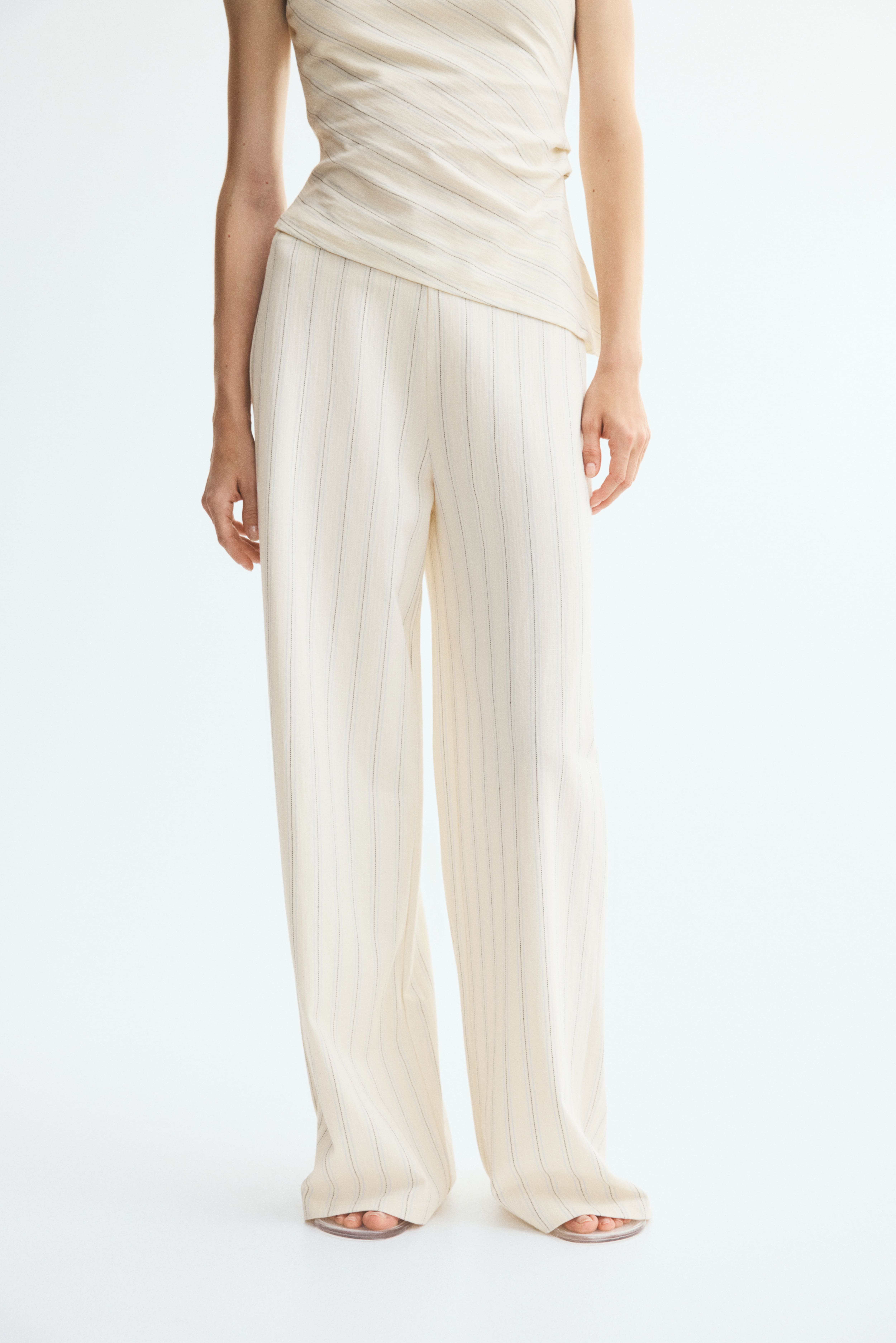 Cotton-Blend Pull-On Pants