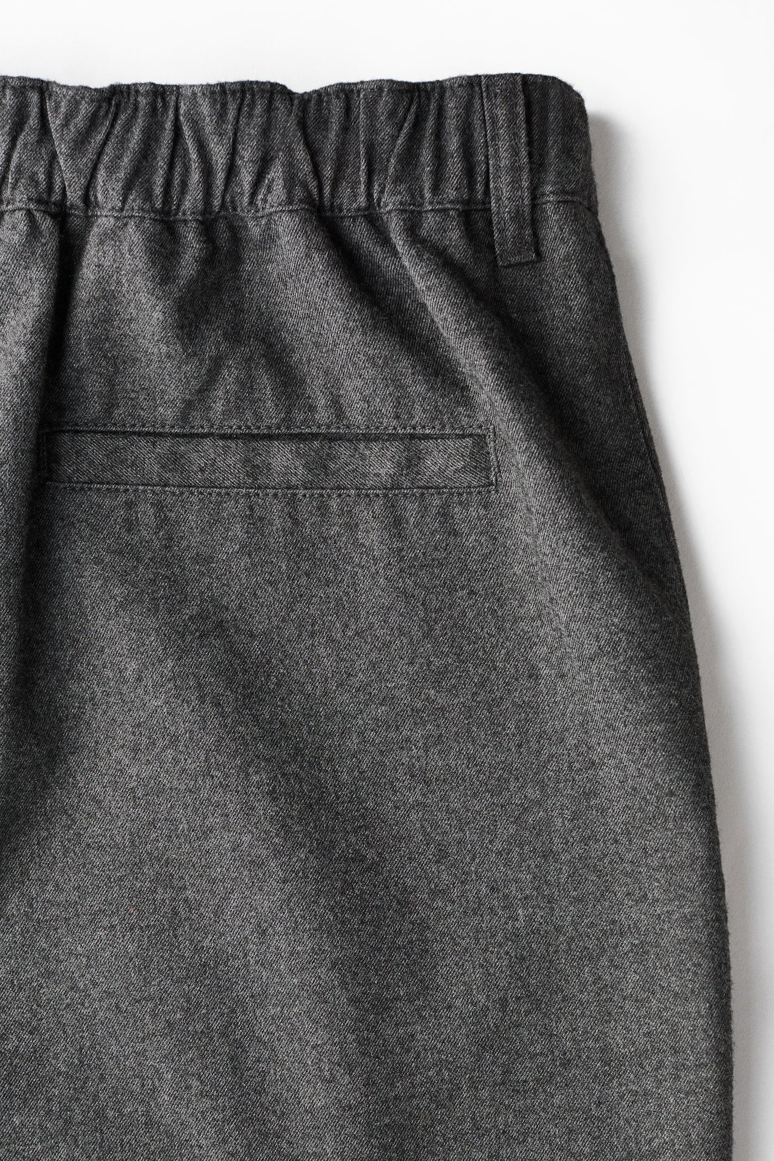 ルーズフィット ワイドテーラードパンツ - ダークグレー/ブラック - 3