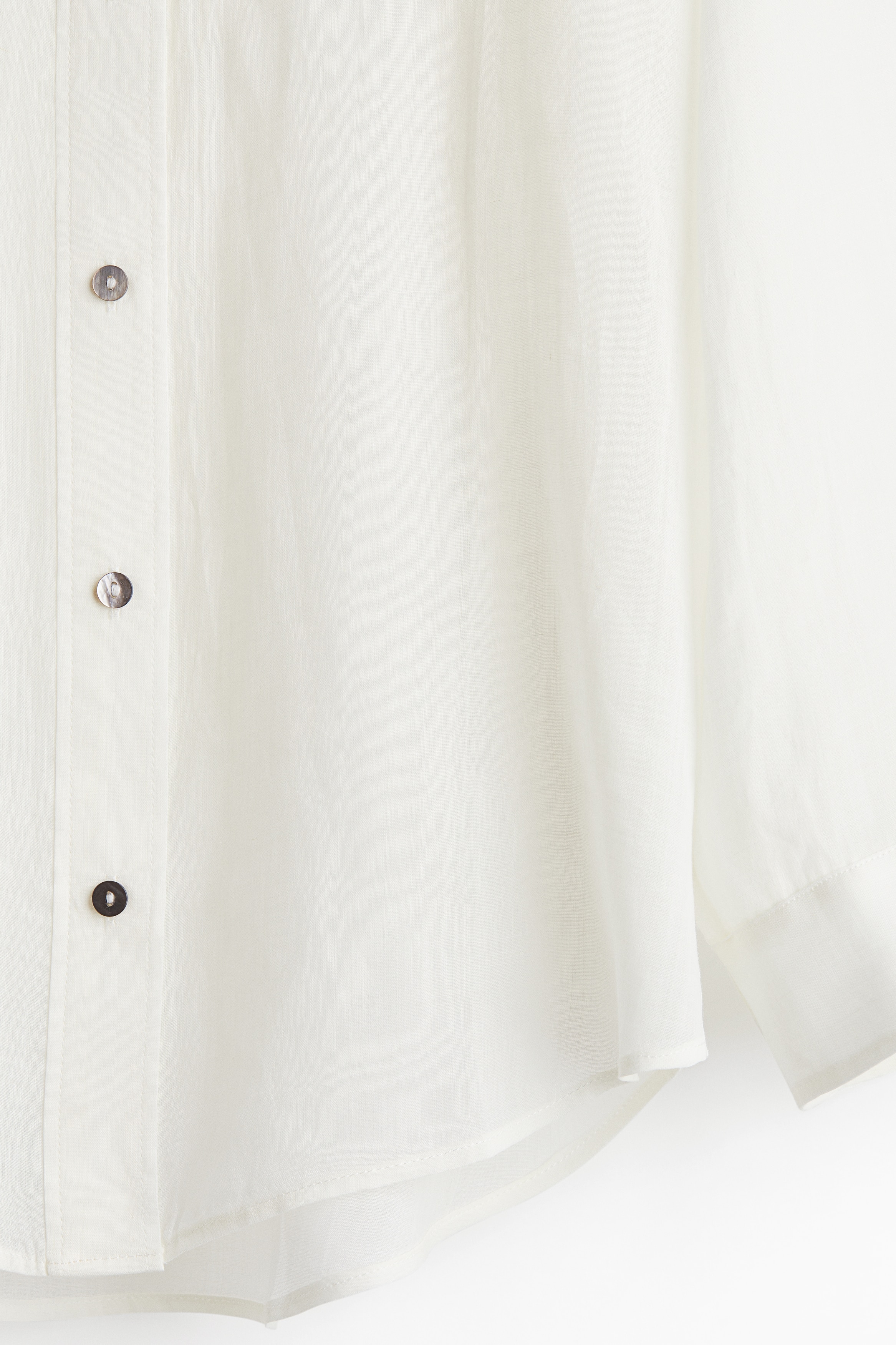 Oversized ramie shirt