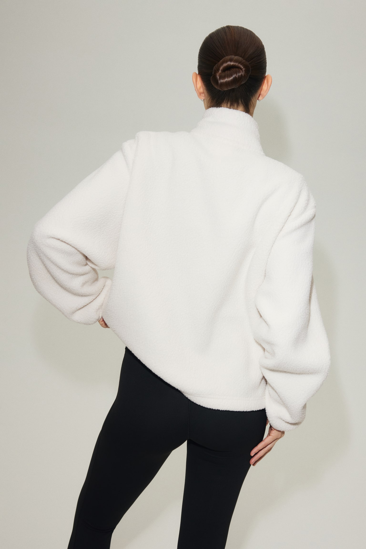 Teddy sports jacket - Ivory/Warm brown/Soft sand beige/Black - 5