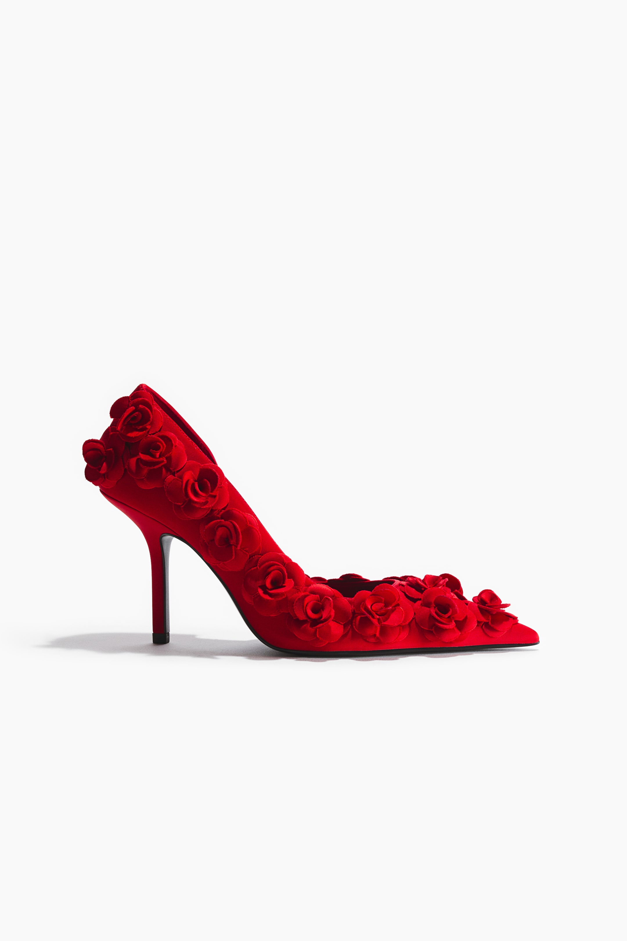 Ampliar la imagen: Appliquéd pointed court shoes - Rojo - Ladies | H&M MX 1