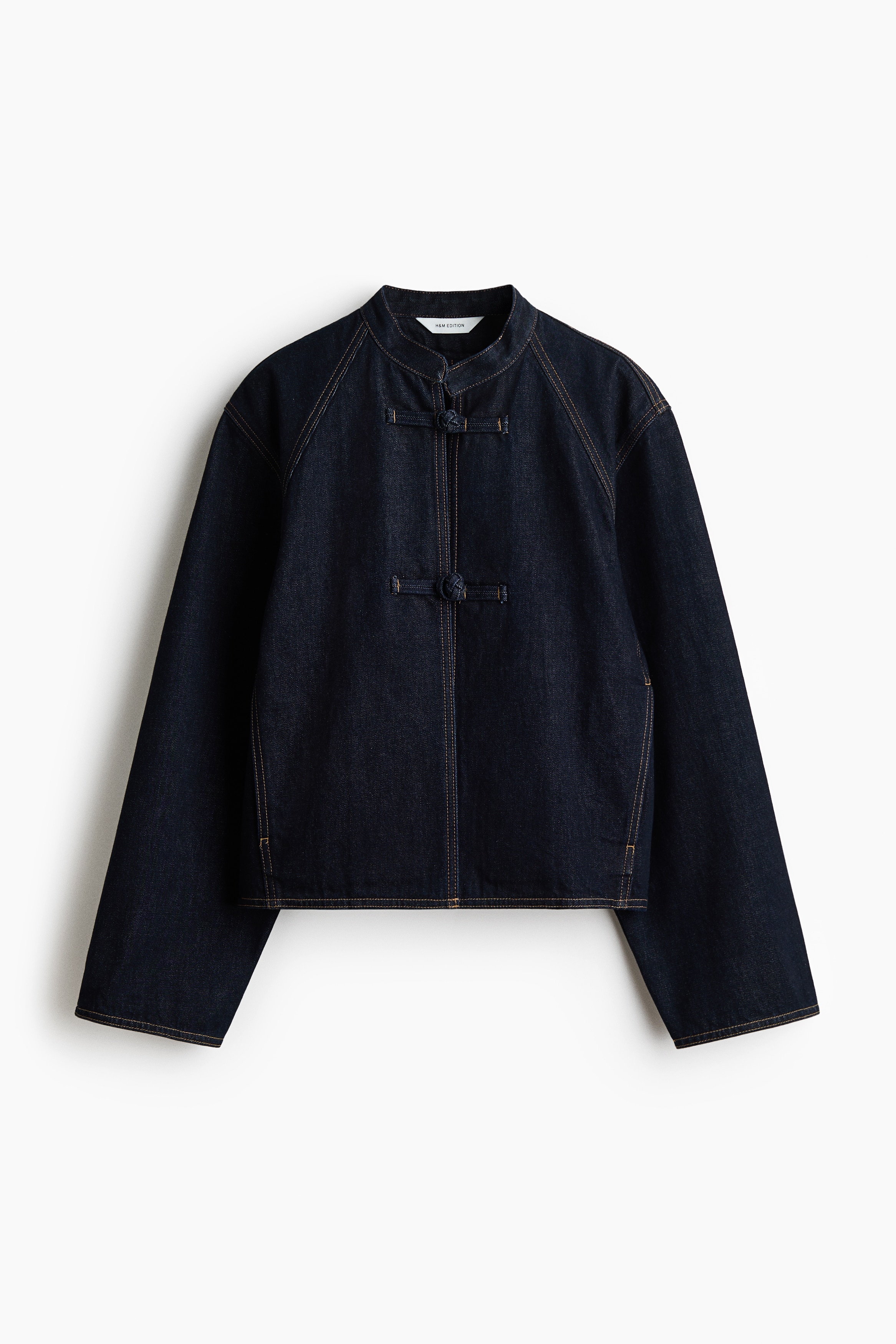 Cazadora denim con botones de nudoAuxiliar