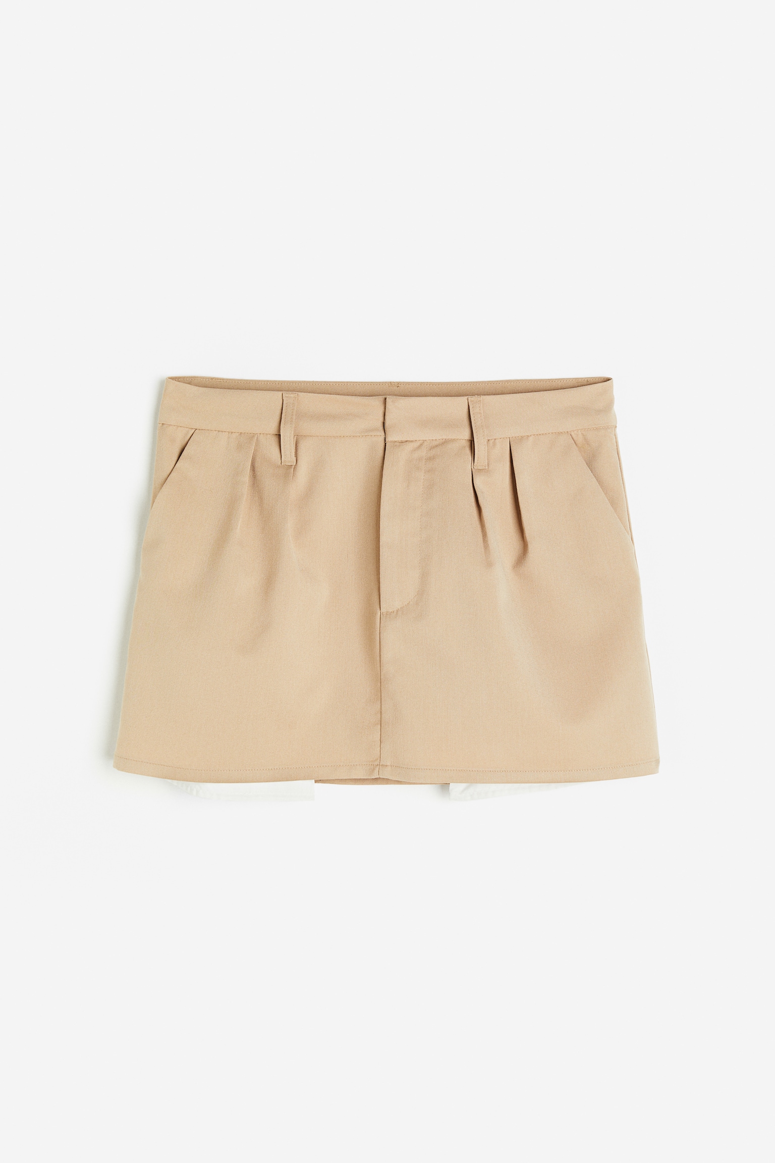 Mini Skirt - Beige/Black/Dark grey/Beige - 1