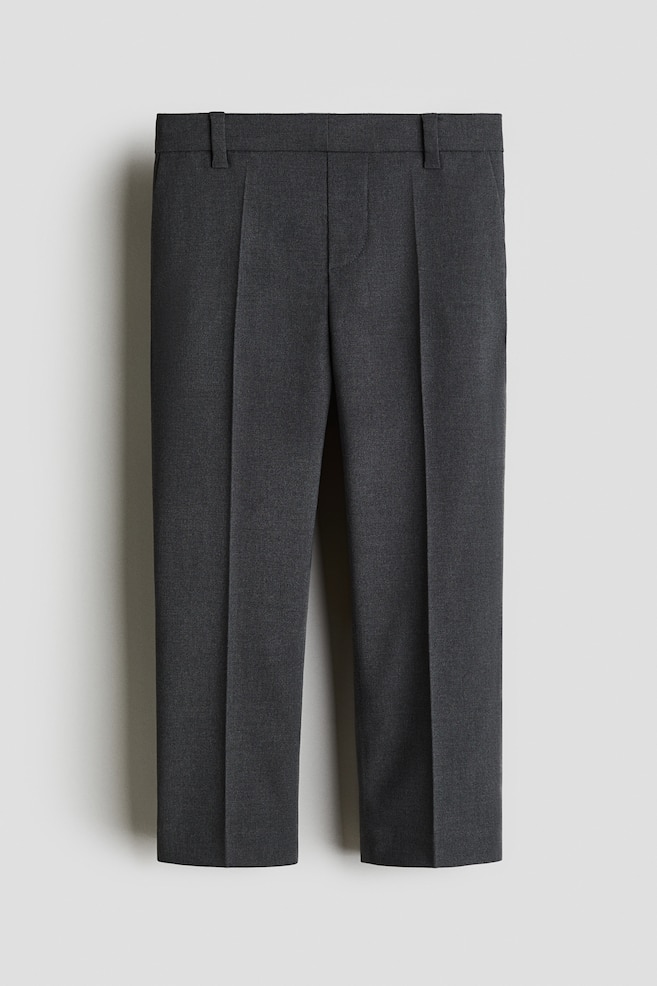 Straight Leg Pants - Dark gray/Navy blue - 1