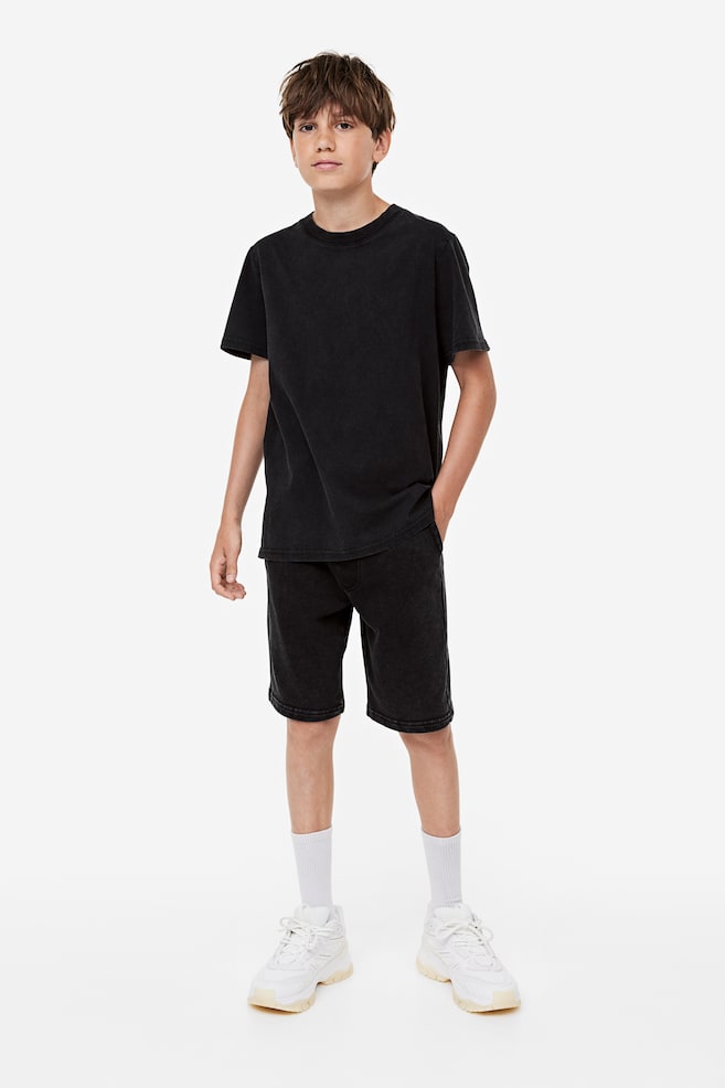 2-piece T-shirt and shorts set - Black - 2