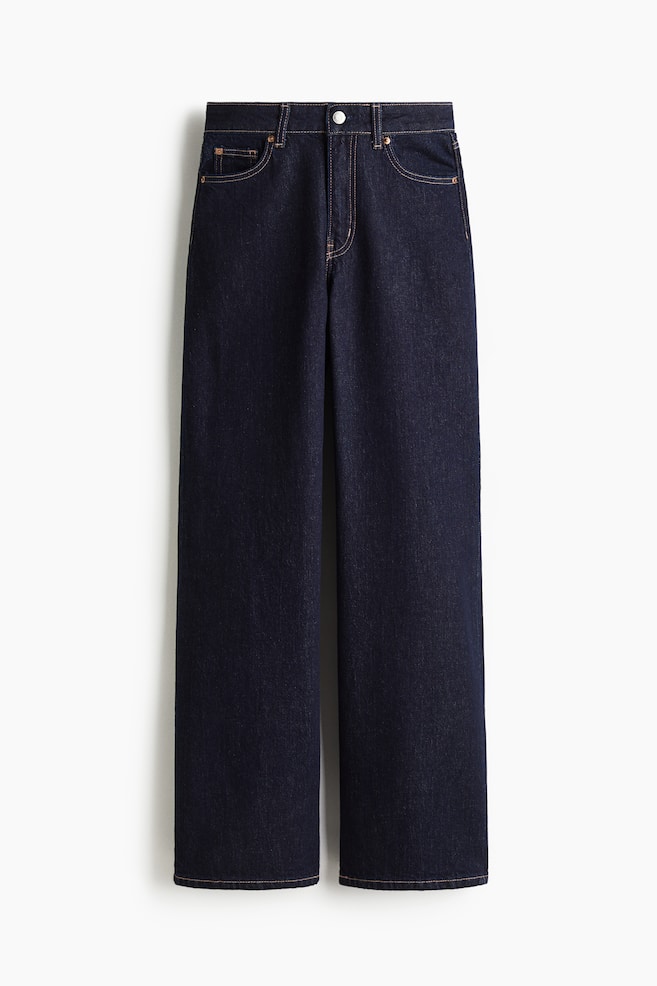 Wide High Waist Jeans - Blu denim scuro/Nero/Blu denim chiaro/Blu denim scuro/Blu denim/Bianco/Blu denim/Blu denim chiaro/Blu denim scuro/Marrone scuro/Blu denim chiaro/Blu denim lavato/Marrone scuro/Grigio denim scuro/Blu denim chiaro/Blu denim navy/Blu denim scuro/Blu denim chiaro/Bianco/Blu denim navy - 1