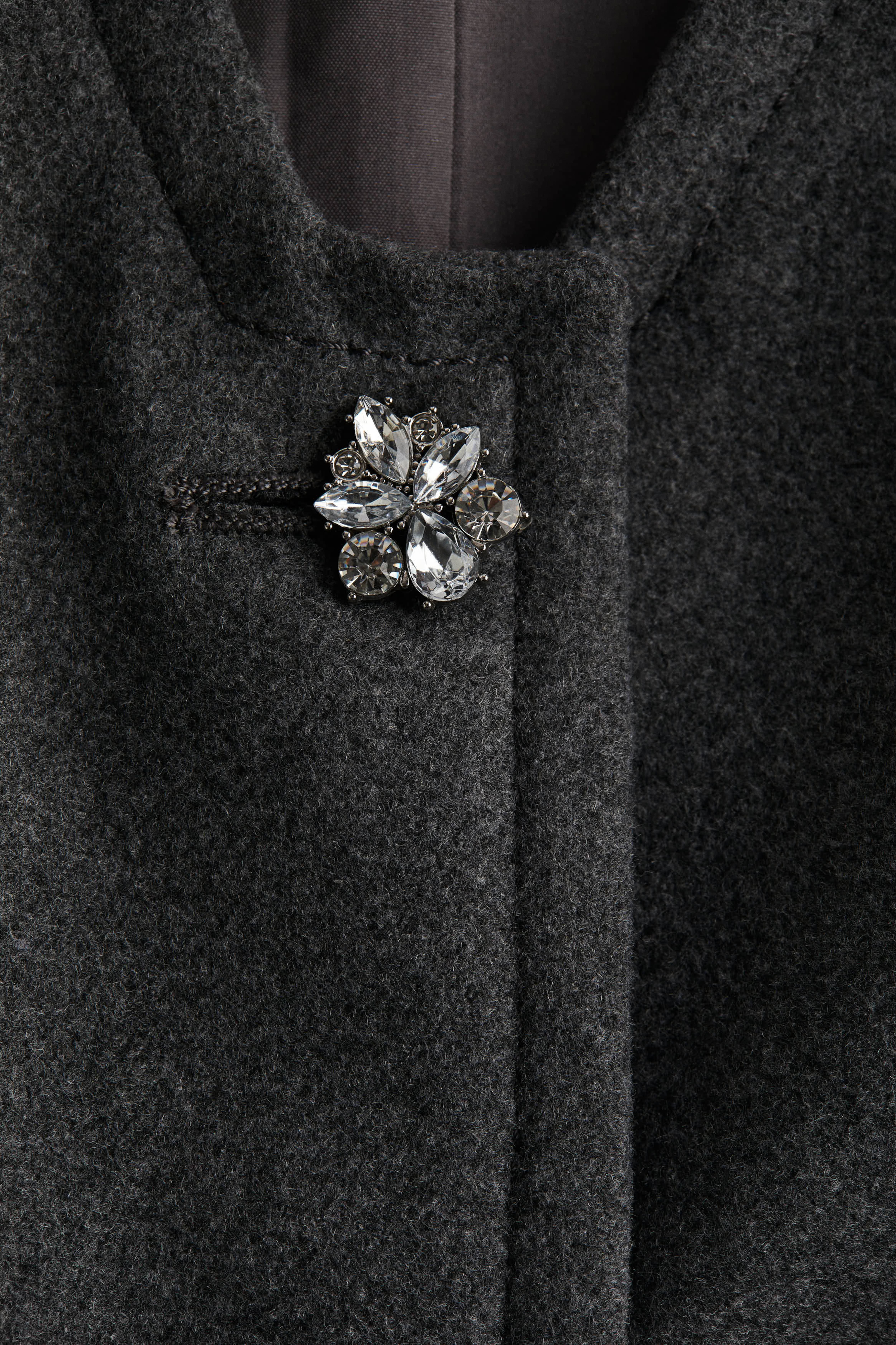 Rhinestone-Button Dress