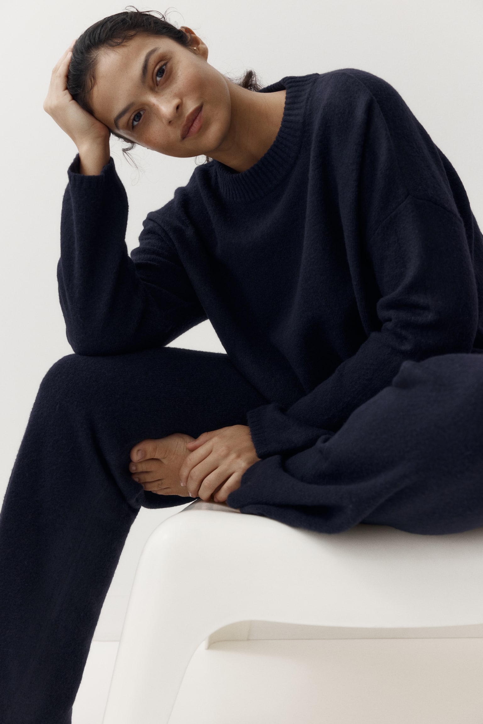 Jumper - Navy blue/Light beige/Grey marl/Powder pink/Light grey marl/Dark brown/Beige marl/Dark brown - 5