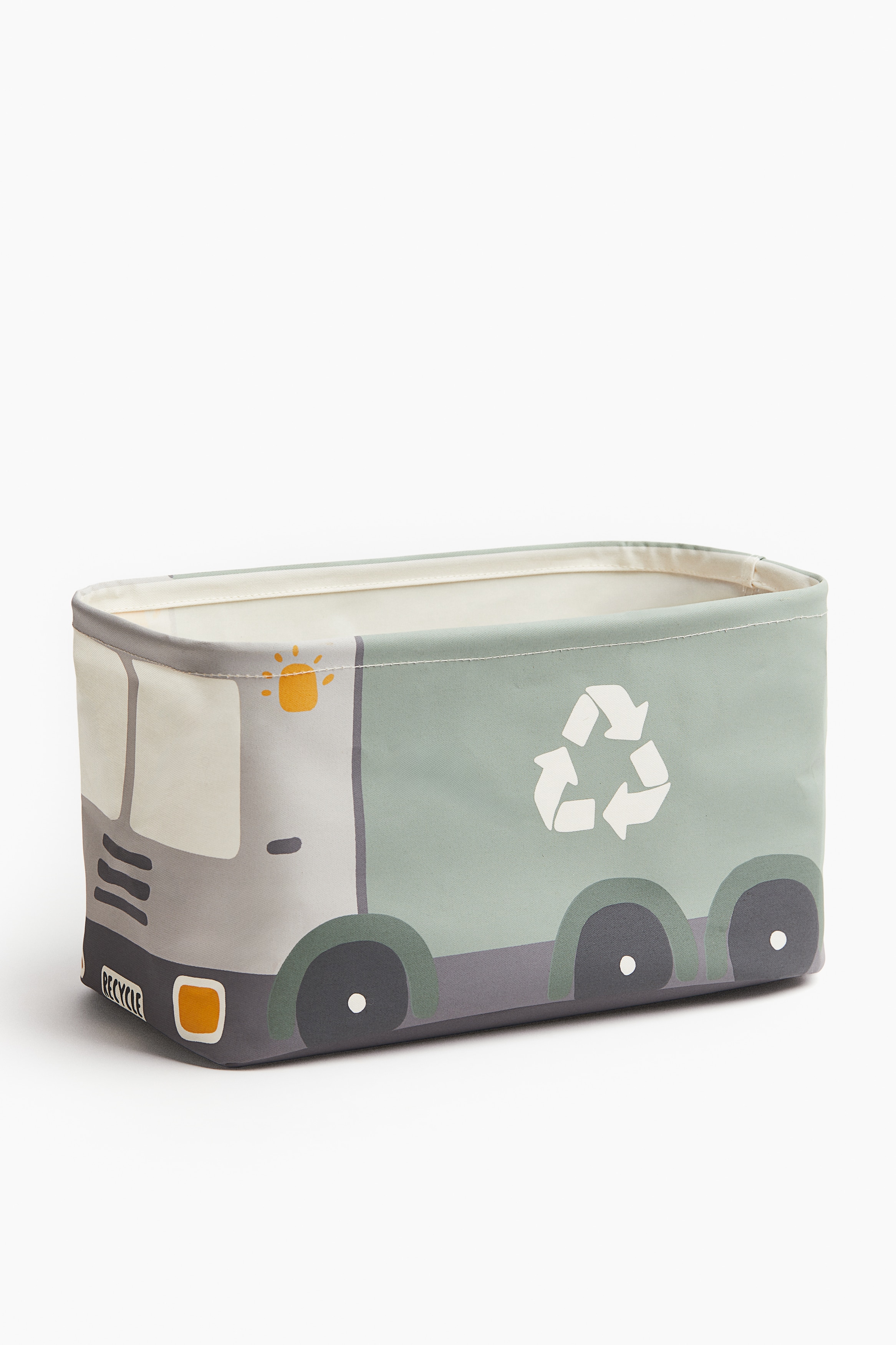 Úložný košík s podobou autobusu - Zelená/smetiarske auto/Červená/hasičské auto/Žltá