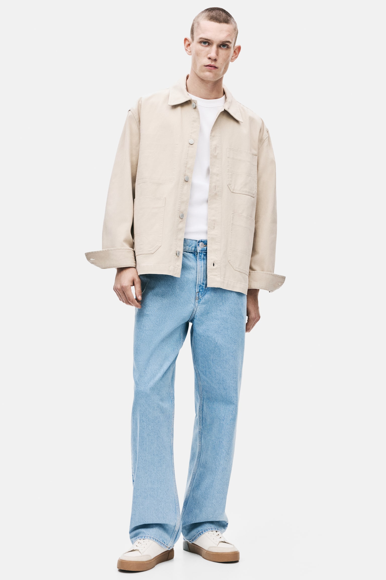 Relaxed jeans - Light denim blue/Black - 2