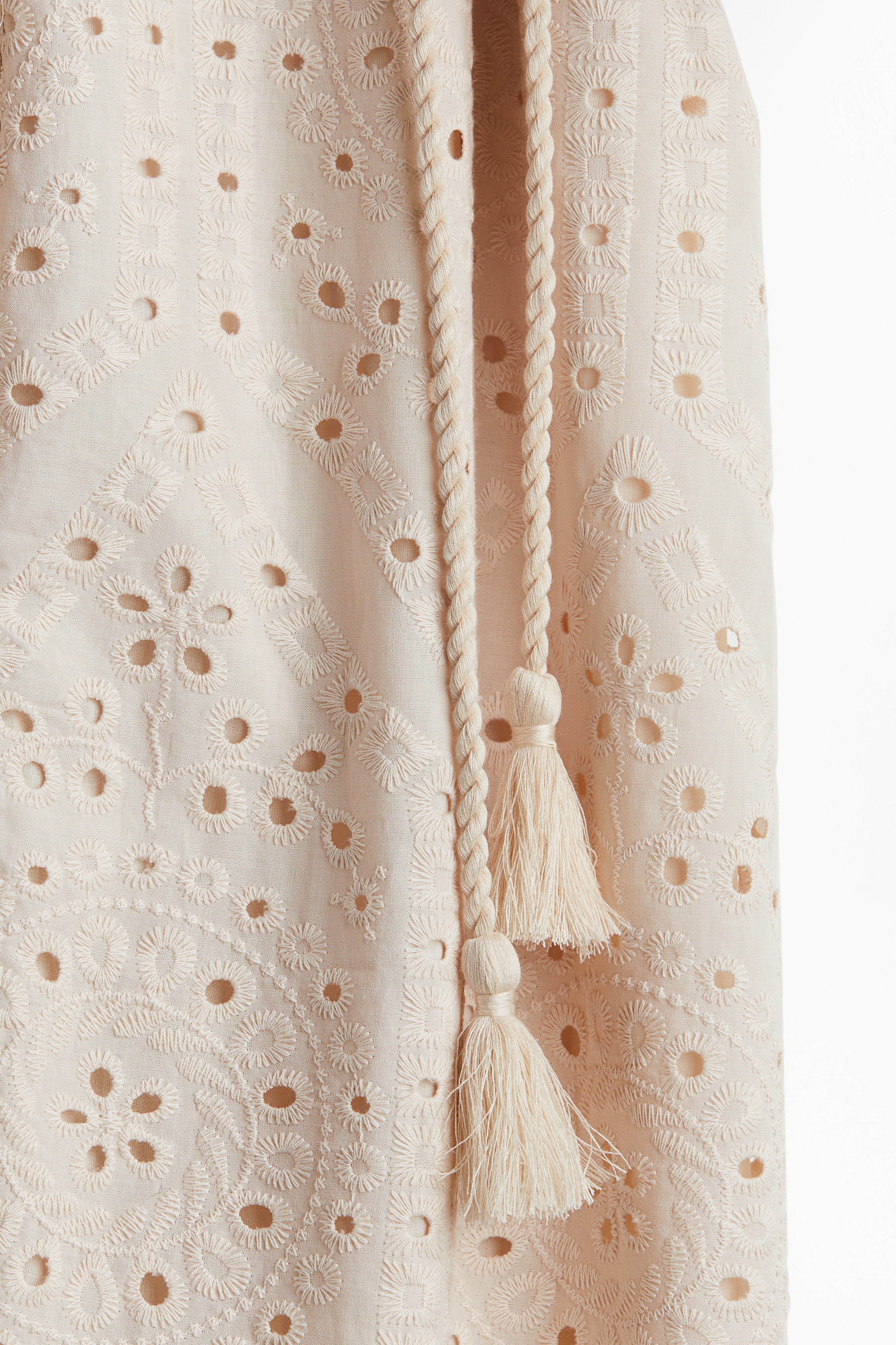 Women's Light blue Eyelet Embroidered Shirt Dress