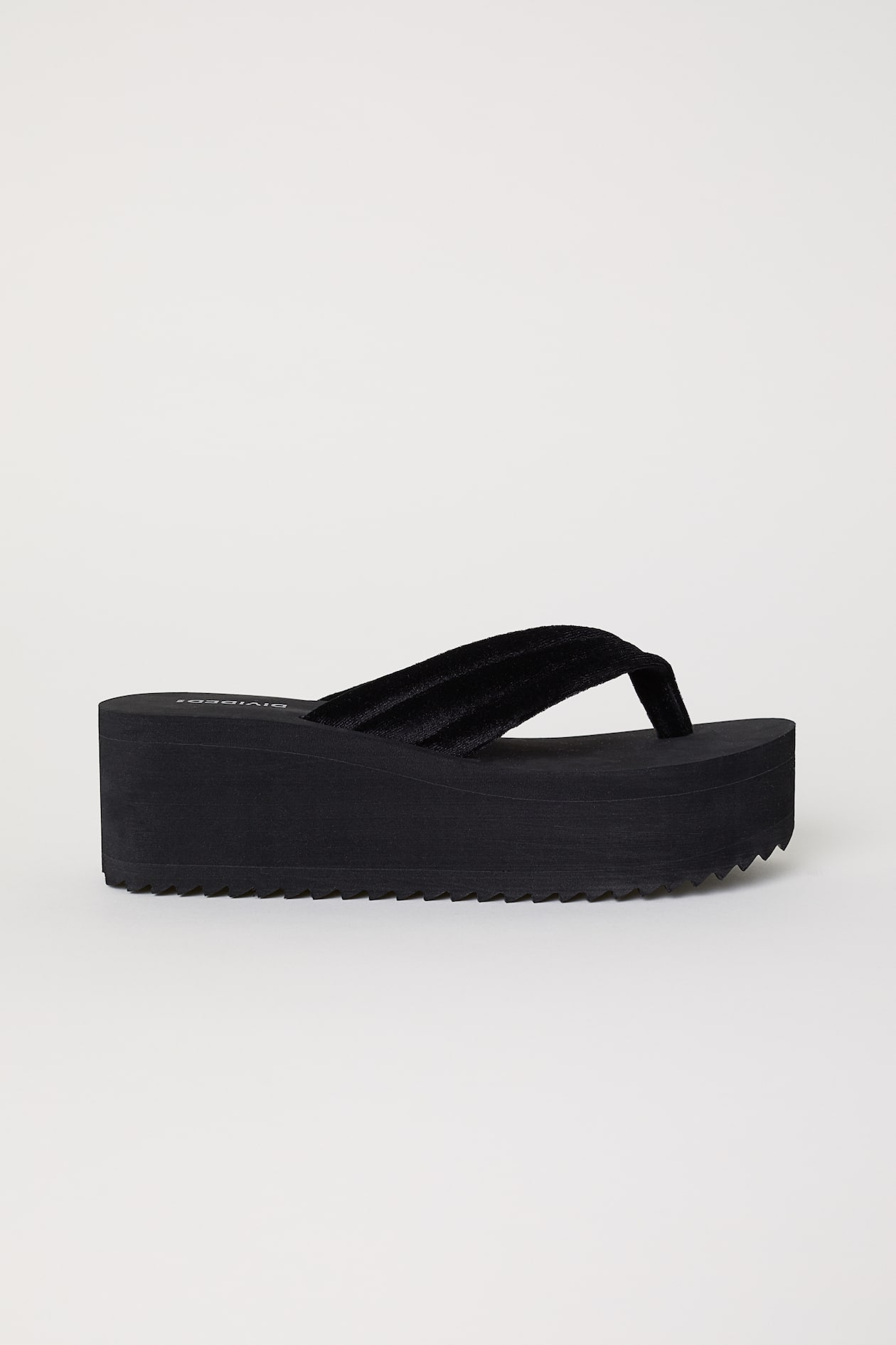 Platform flip-flops Black Ladies H&M