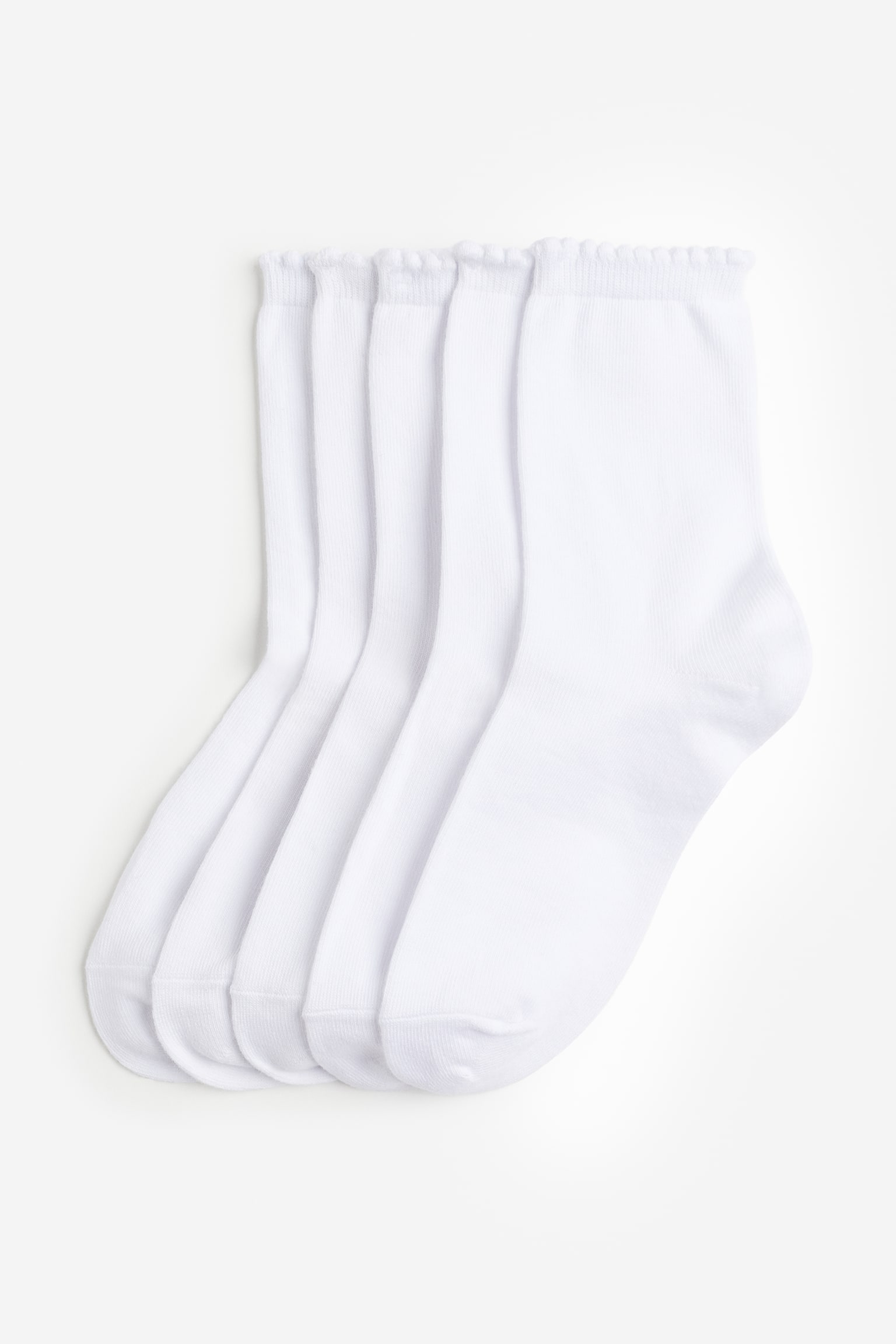 5-pack Socks - White/White/Black - 1