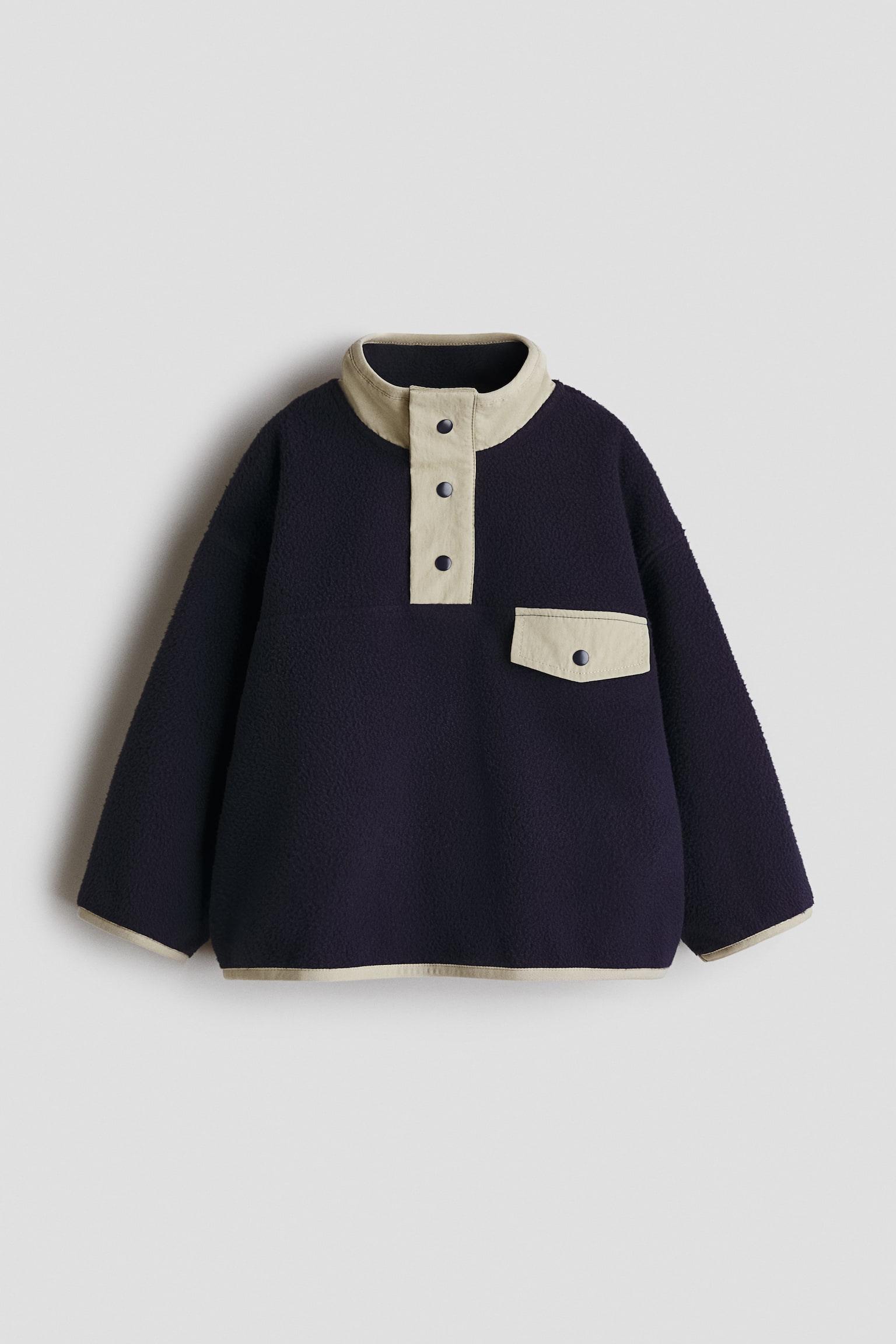 테디 스웨트셔츠 - 네이비 블루/라이트 더스티 그린 - 2