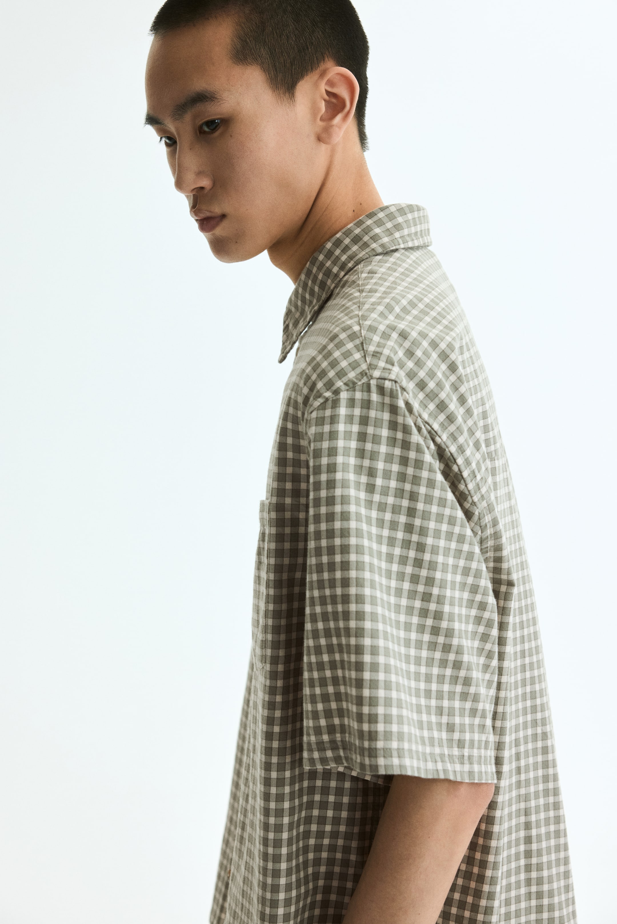 Relaxed-Fit Short-Sleeved Cotton Shirt