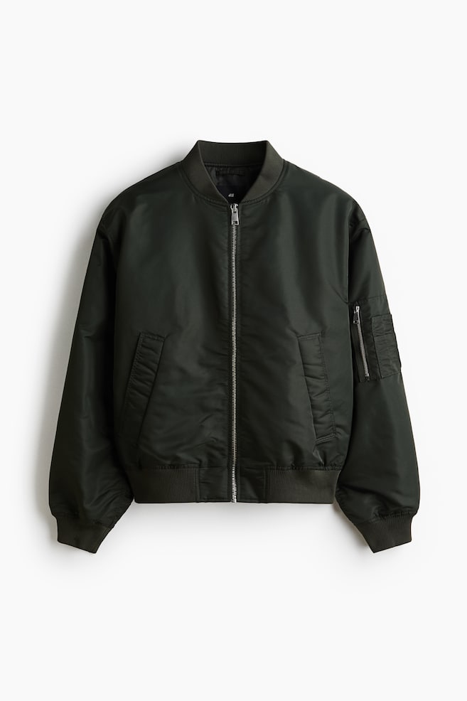Bomber matelassé - Vert foncé/Noir - 1