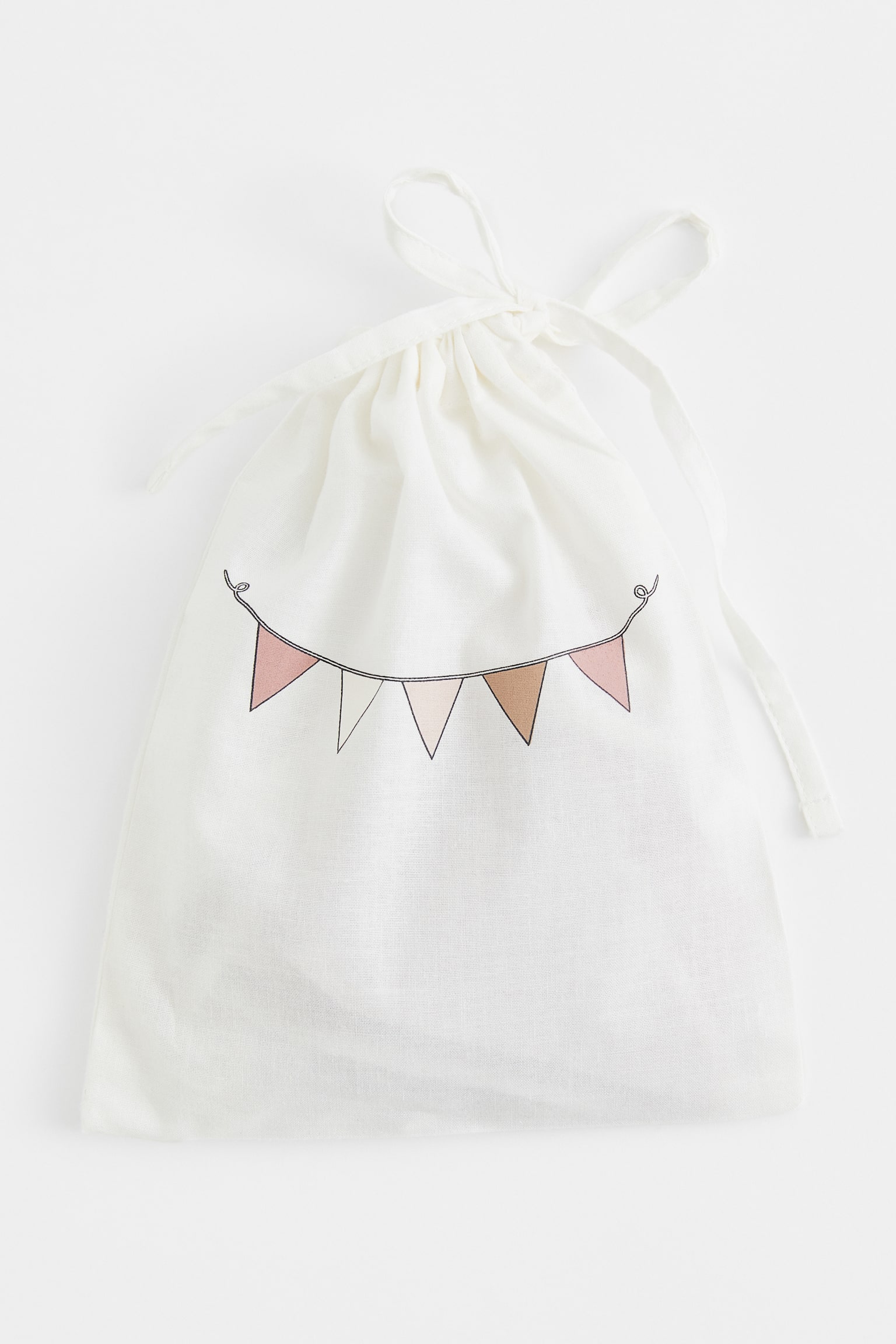 Pennant bunting - White/Light beige/White - 3