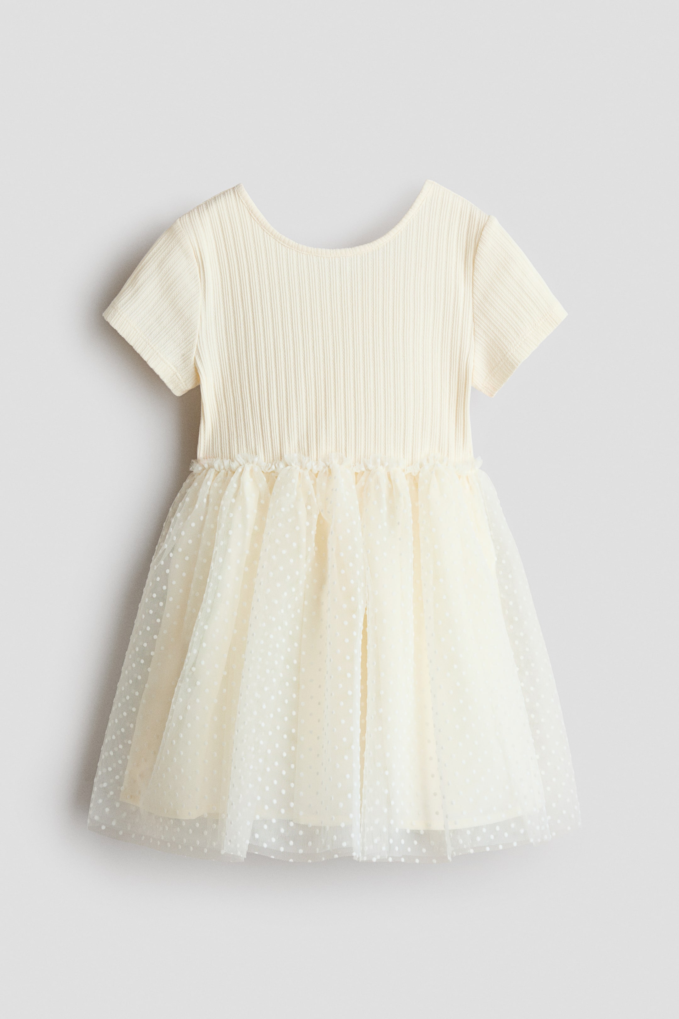 Детские платья H&M Dress with Flock-Print Tulle Skirt