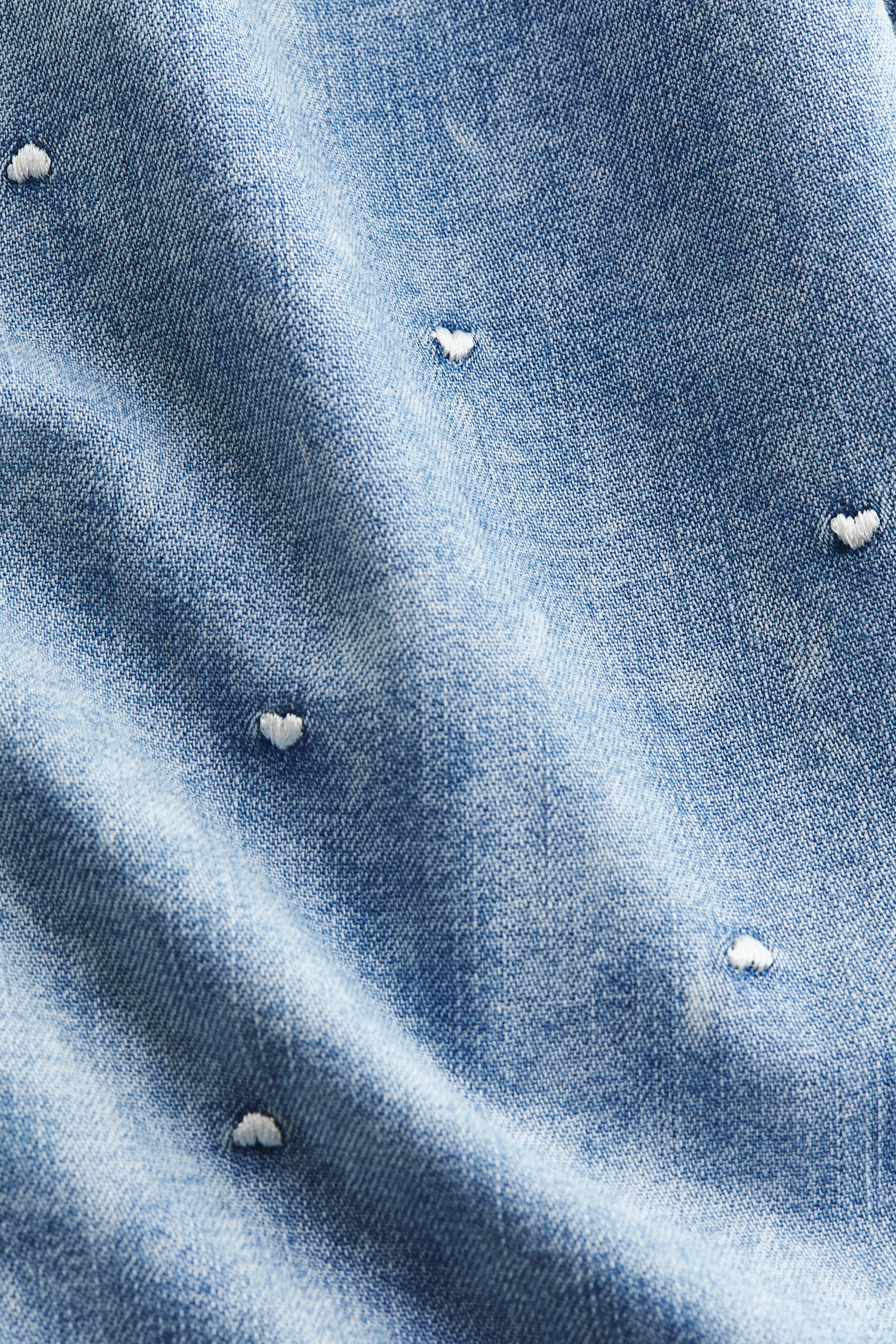 2-Piece Top and Pants Denim Set