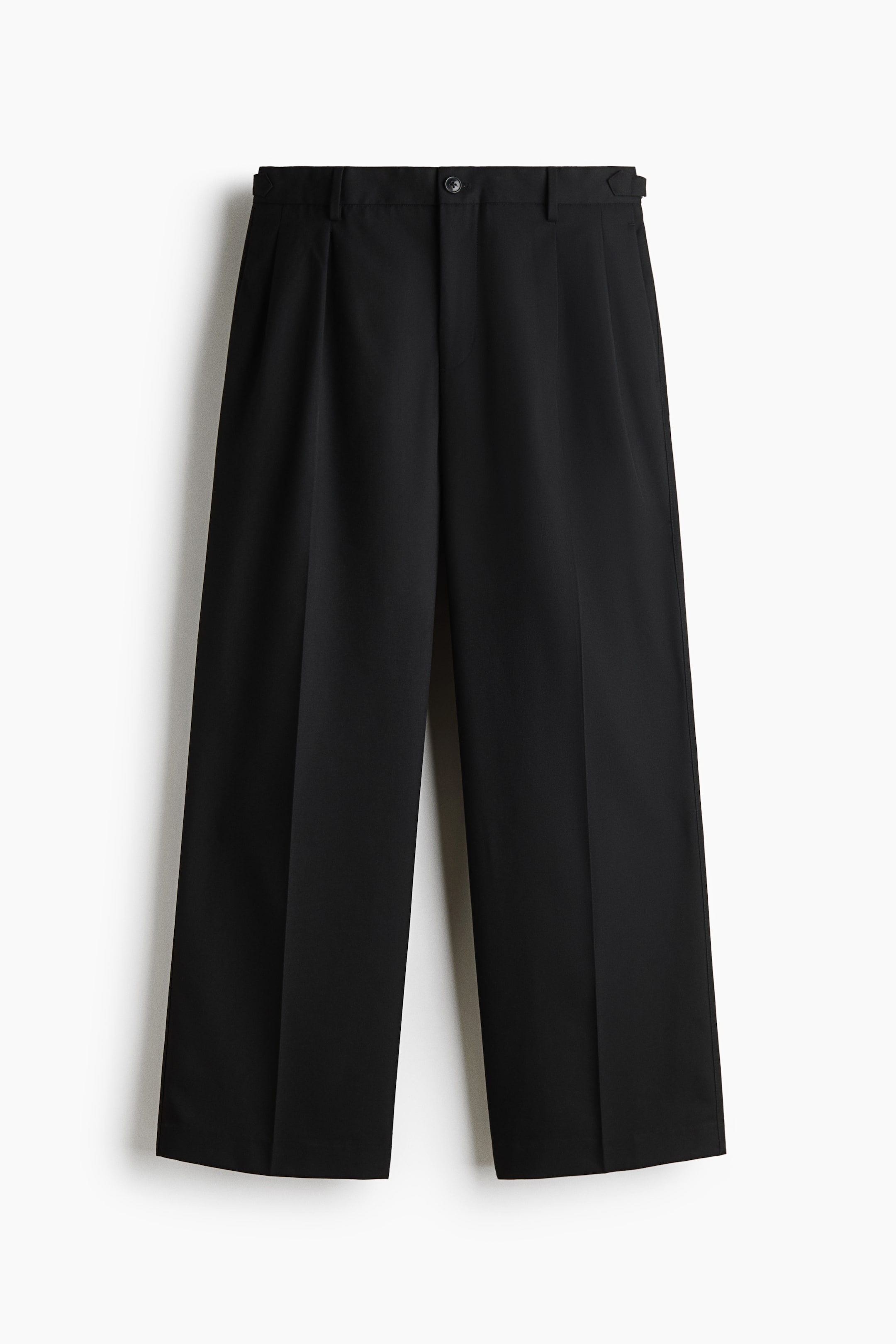 View larger image: Loose Fit Tailored twill trousers - Black - Men | H&M IN 1