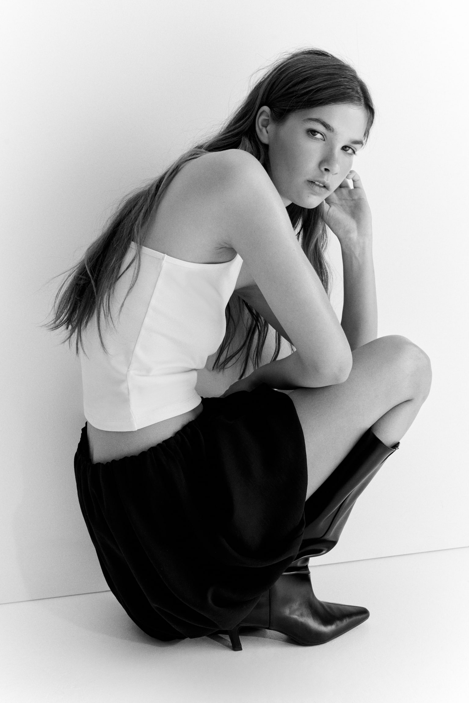 Спідниця-балон - Чорний/Кремовий - 6