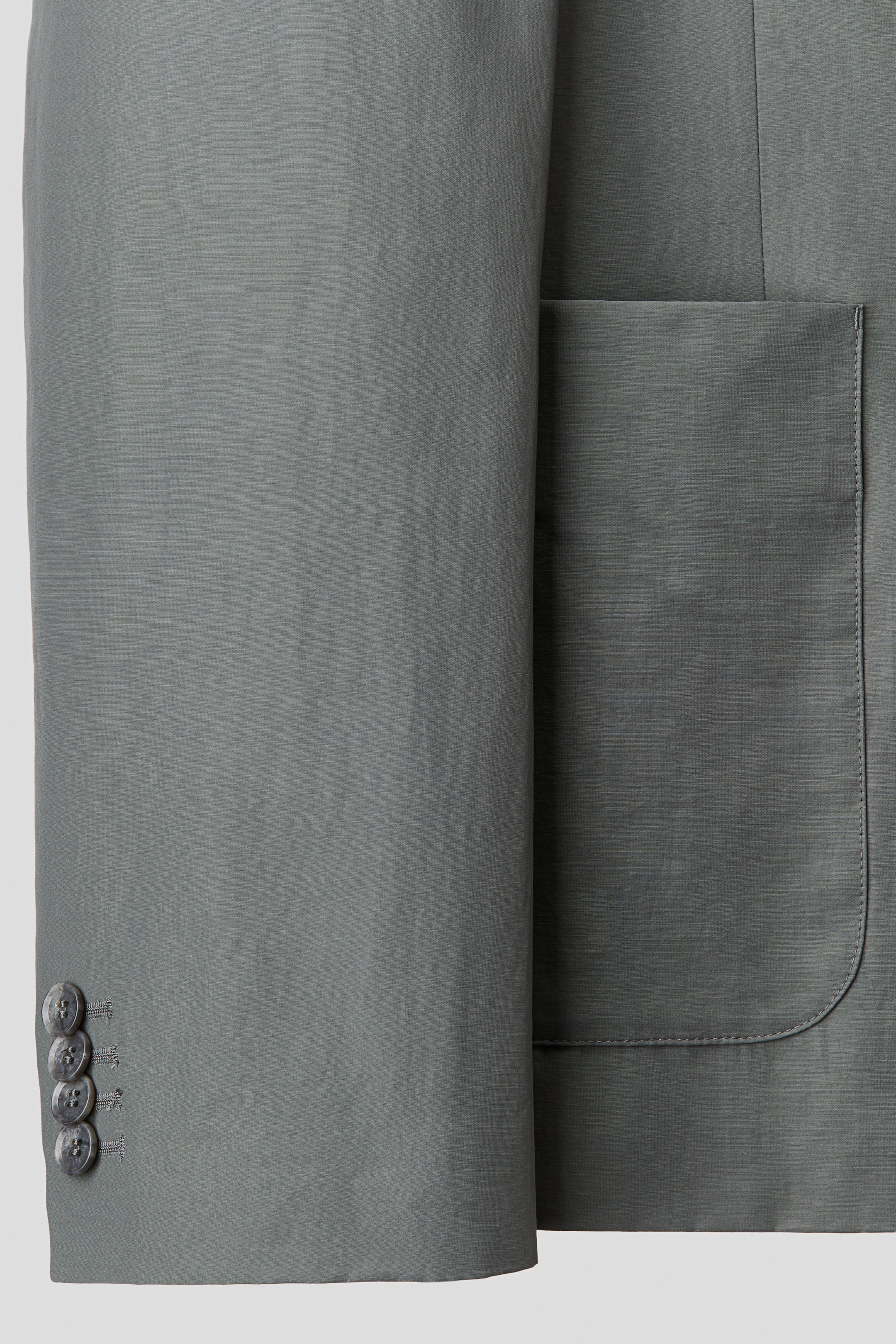 Relaxed-Fit Single-Breasted Jacket