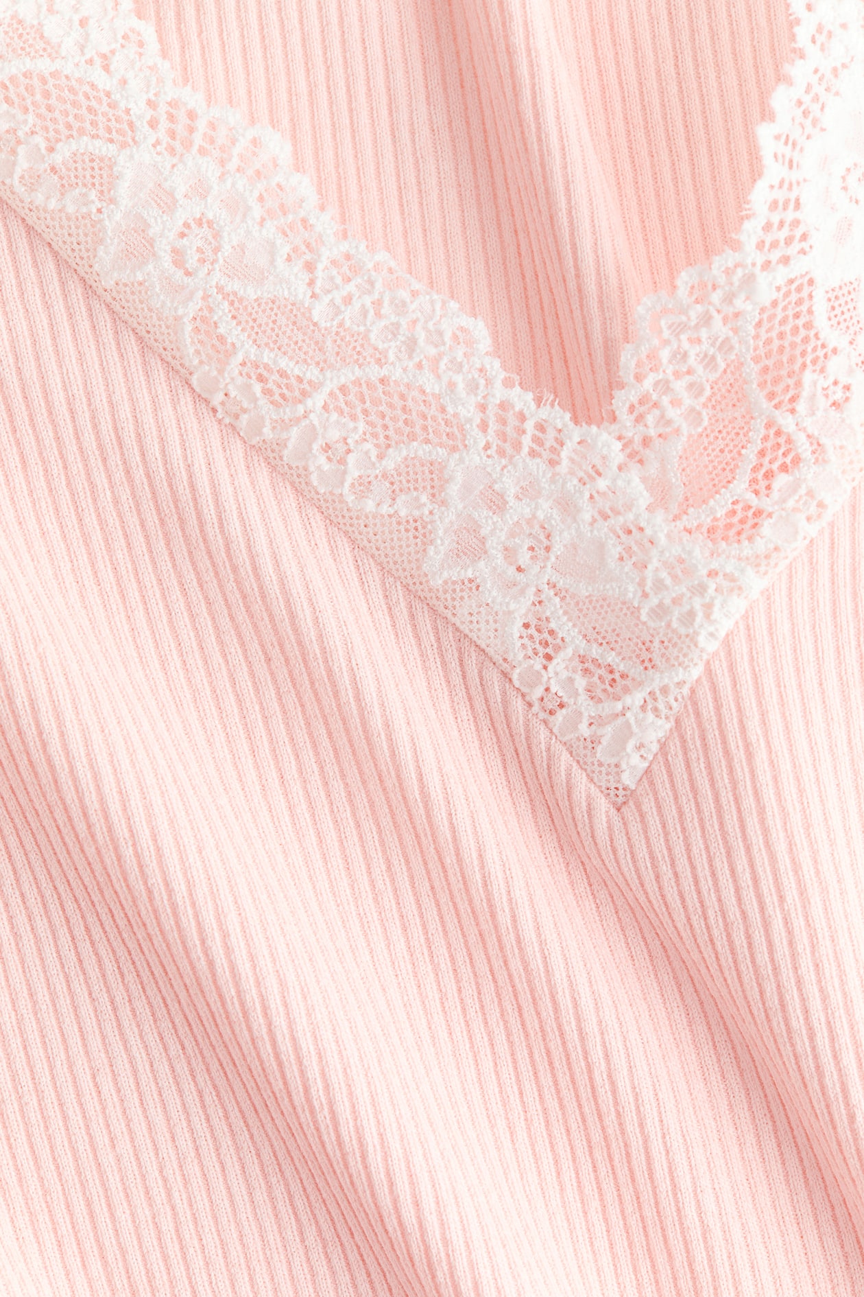 Lace-Trimmed V-Neck Top - image 3
