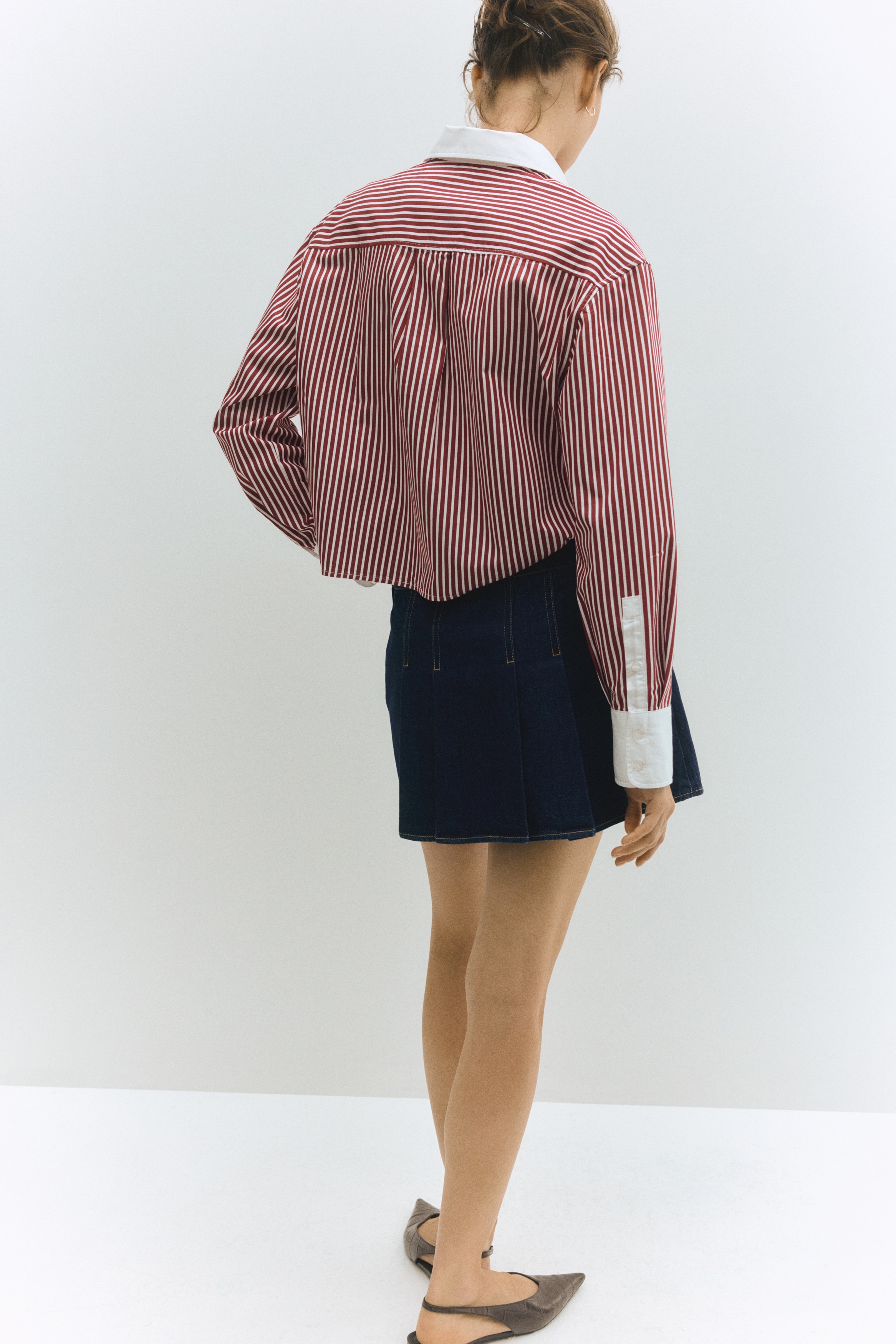 Pleated skort