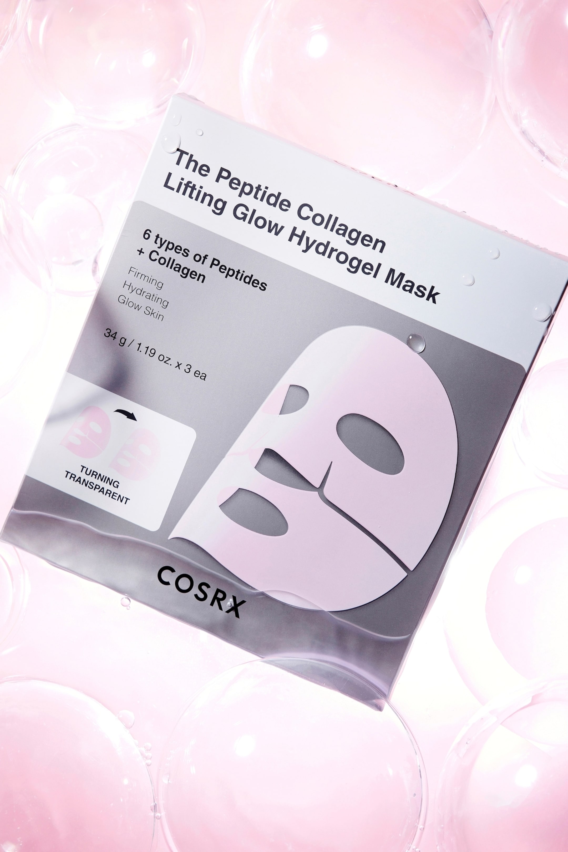 Visa större bild: The Peptide Collagen Lifting Glow Hydrogel Mask - Peptides + Collogen - COSRX - Beauty all | H&M FI 4
