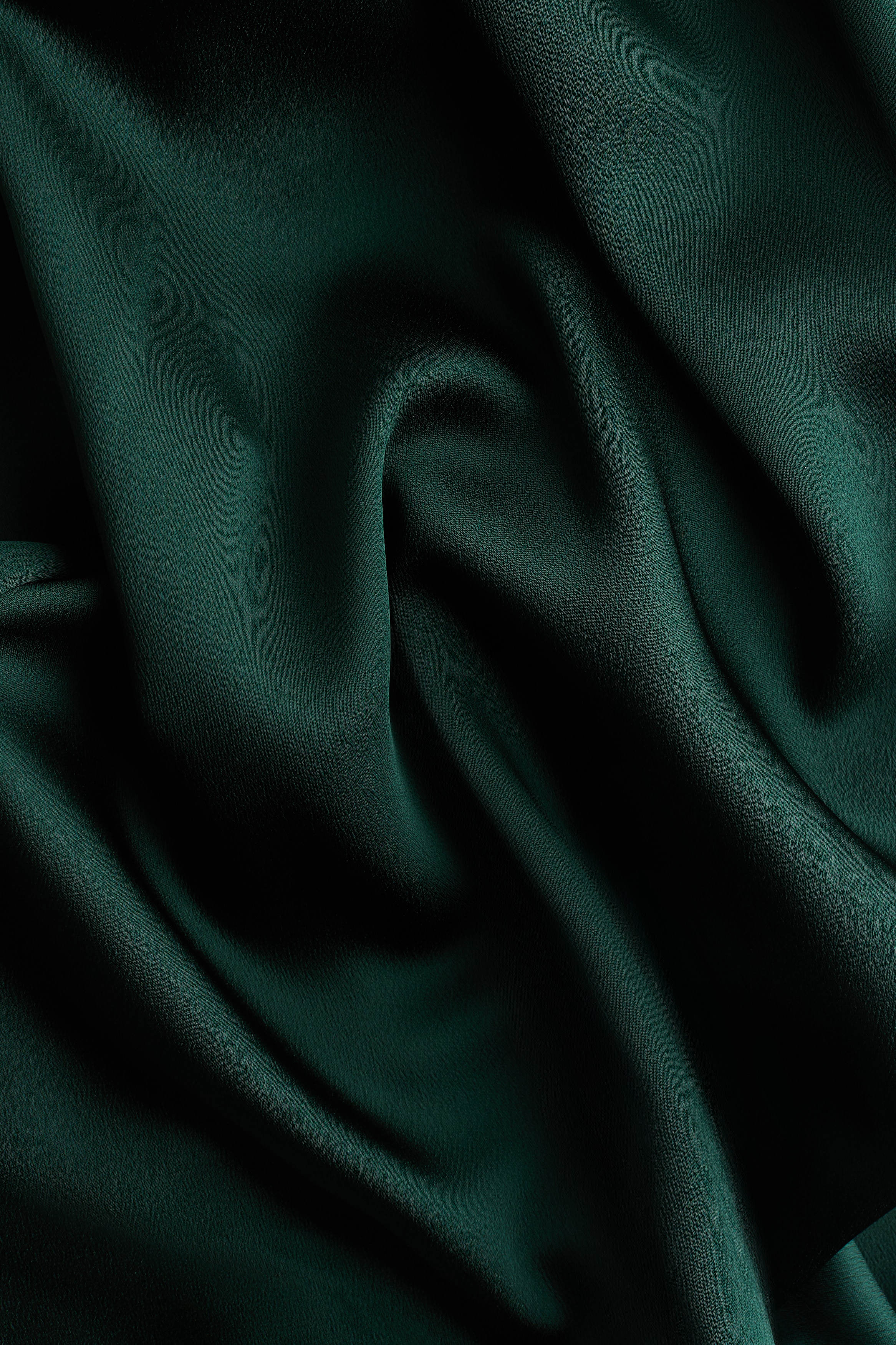 Scarf-detail satin dress