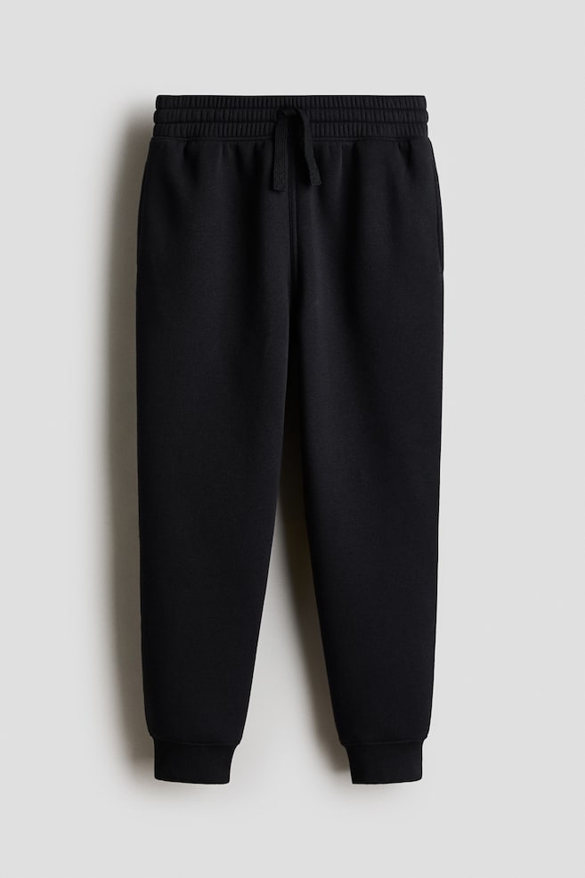 Joggers com o interior cardado - Preto/Castanho escuro/Azul marinho/Azul pó/Verde caqui claro/Cinzento claro mesclado/Toupeira claro - 1