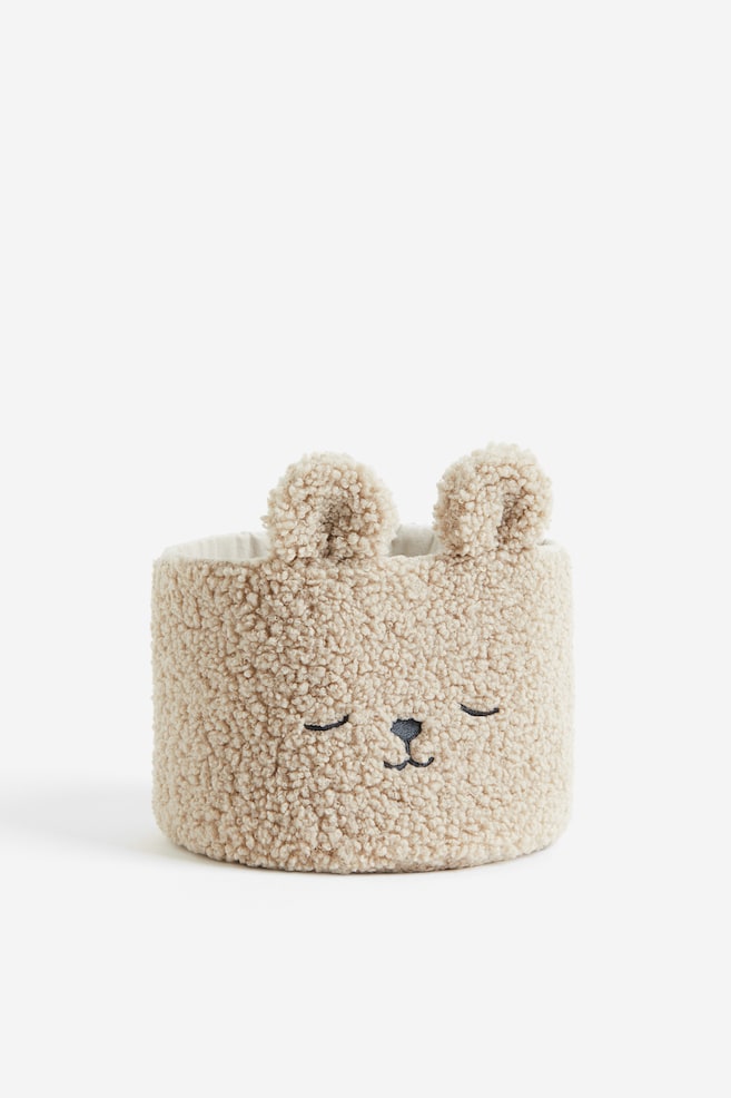 Teddy storage basket - Light beige/Bear/White/Rabbit - 1