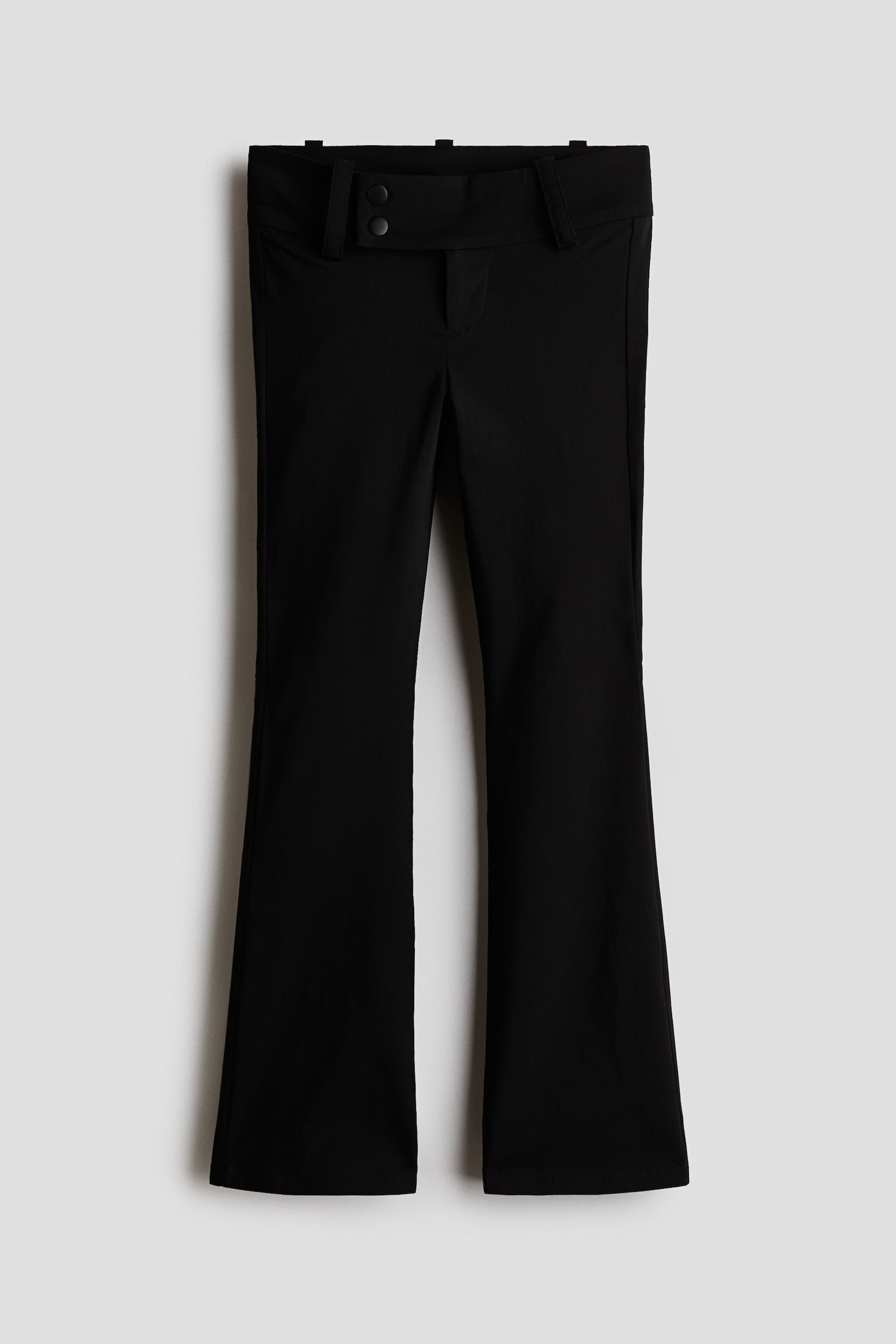 Детские брюки H&M Flared Twill, цвет: Чёрный — фото 1