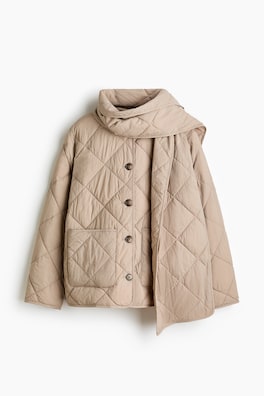 Quiltad jacka med halsduk THERMOLITE®