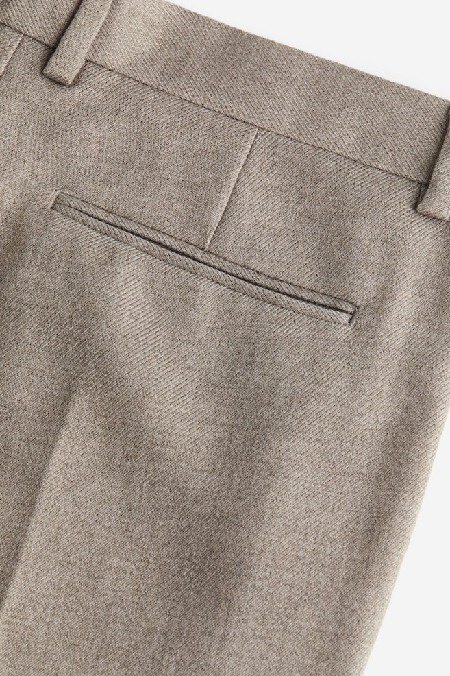Relaxed Fit Tailored trousers - Greige/Dark brown/Dark grey - 5