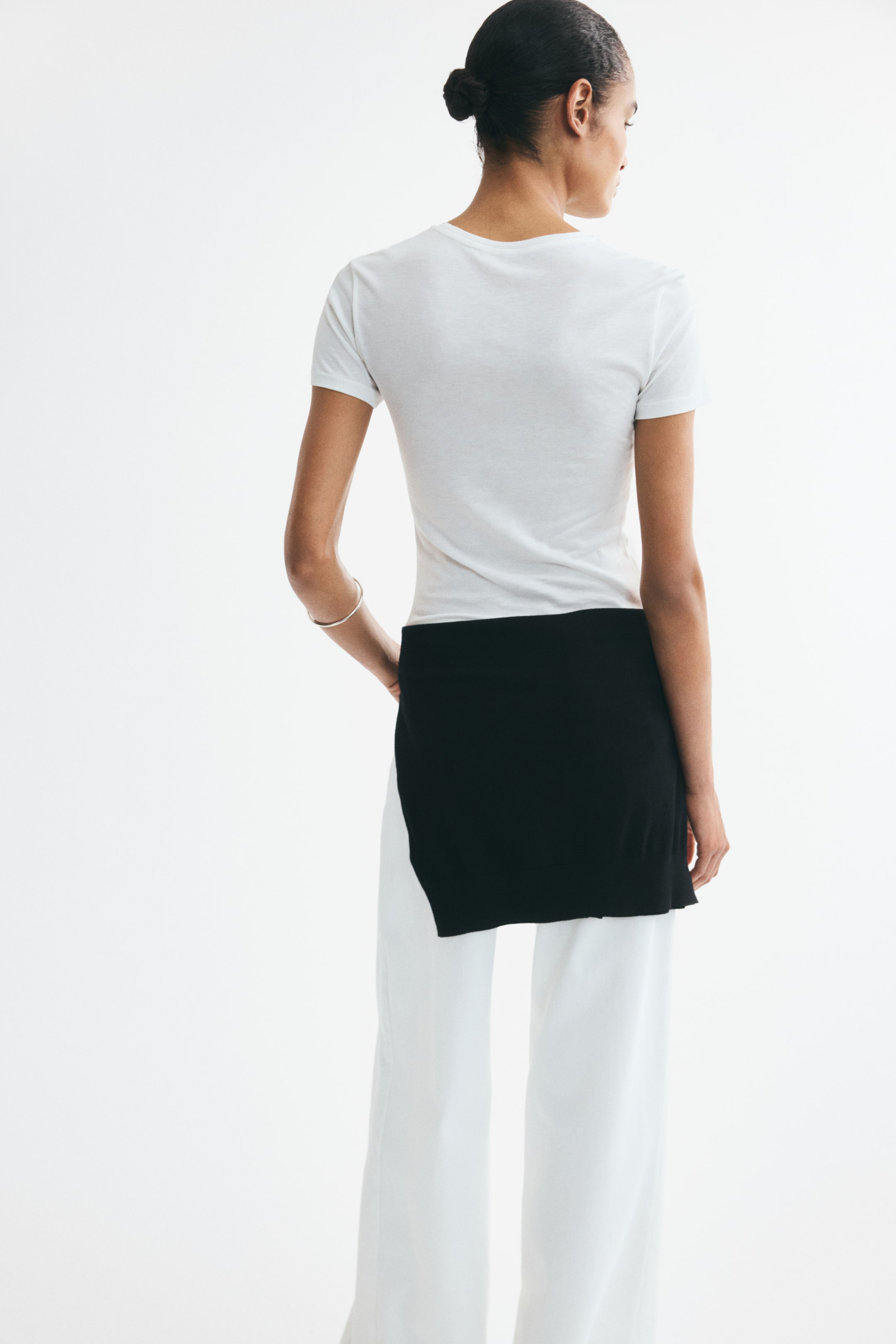 T-shirt en soie mélangée