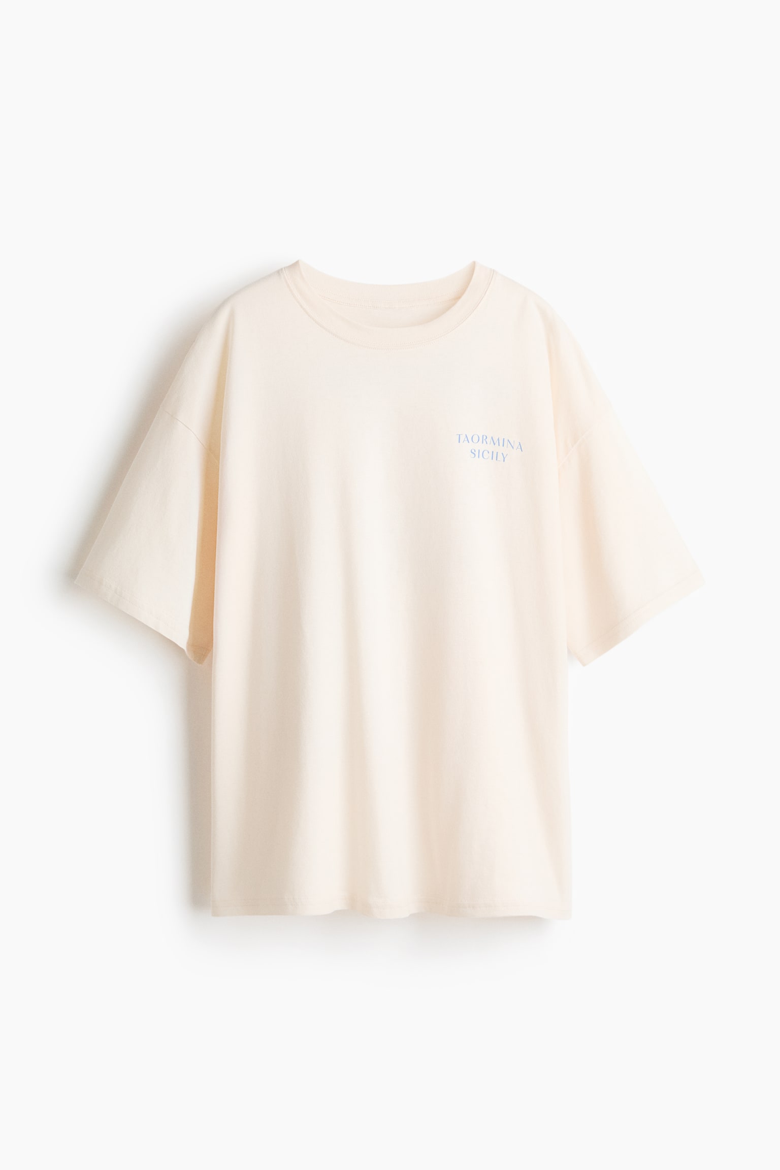Oversized print-motif T-shirt - Cream/Taormina Sicily/Light yellow/Sun/Pink/Sunset/White/Butter/Light beige/Macchiato/Dark grey/Espresso/White/La Dolce Vita/White/Dunas Cantoras/White