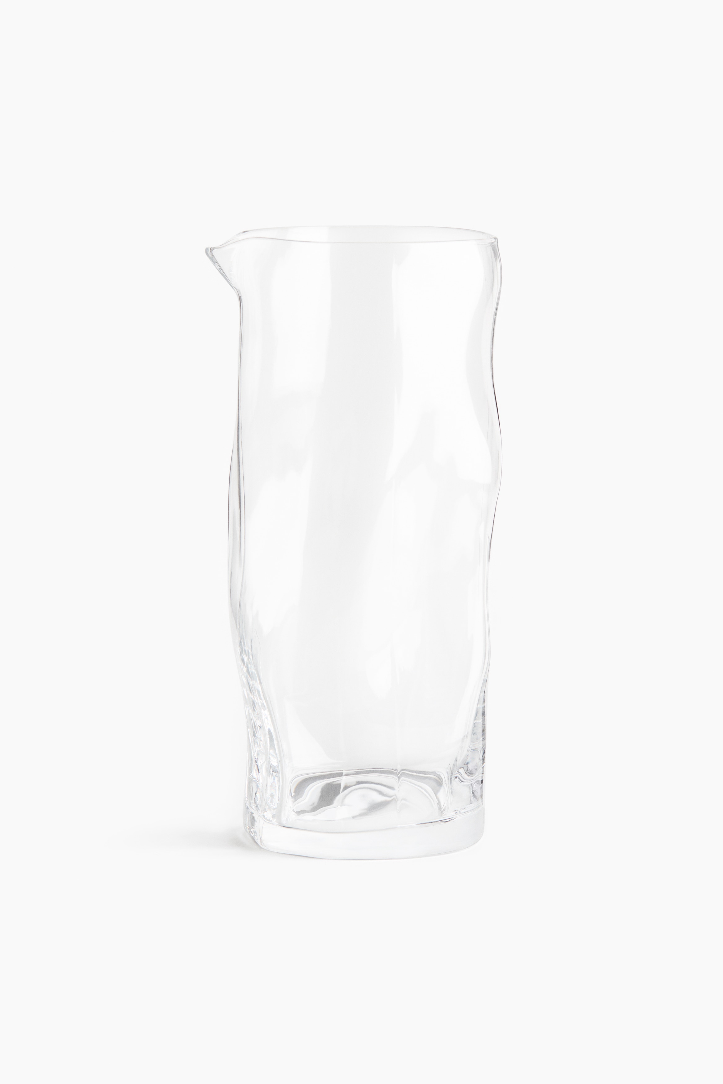 Jarra irregular en vidrio - Transparente