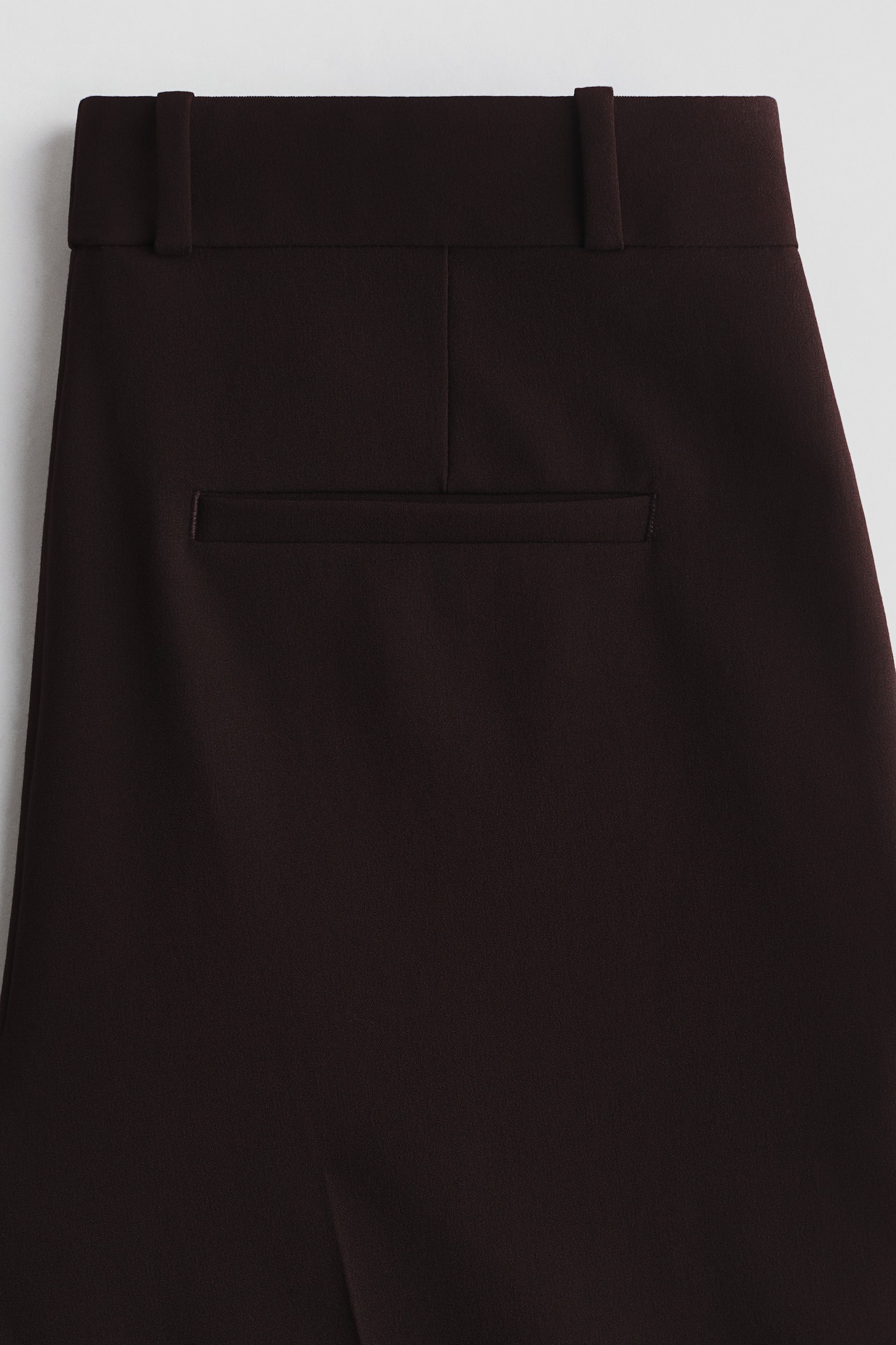 Wrinkle-resistant Wide tailored trousers - Dark brown - 5