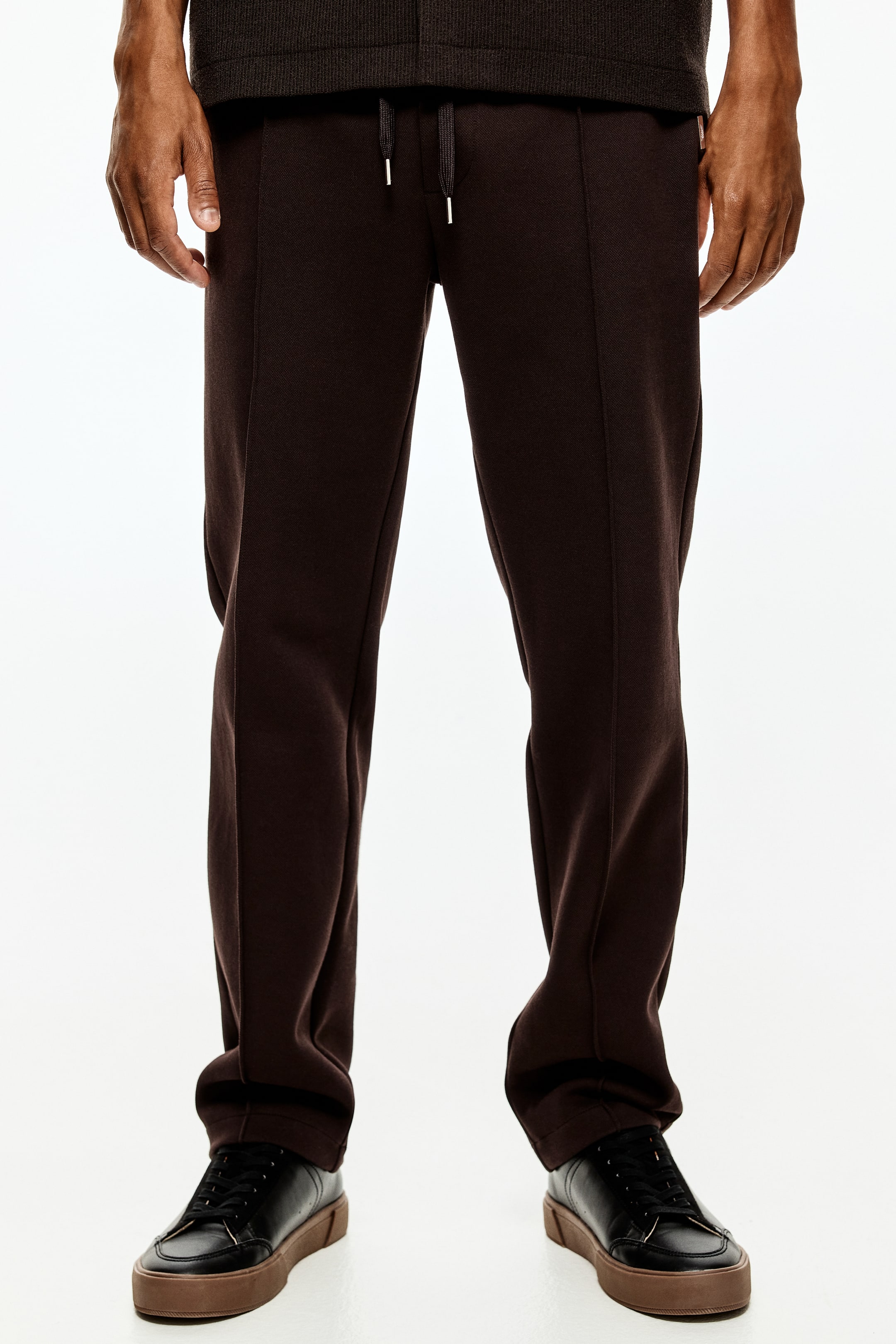 View larger image: Regular Fit Tailored joggers - Dark brown - Men | H&M IE 2
