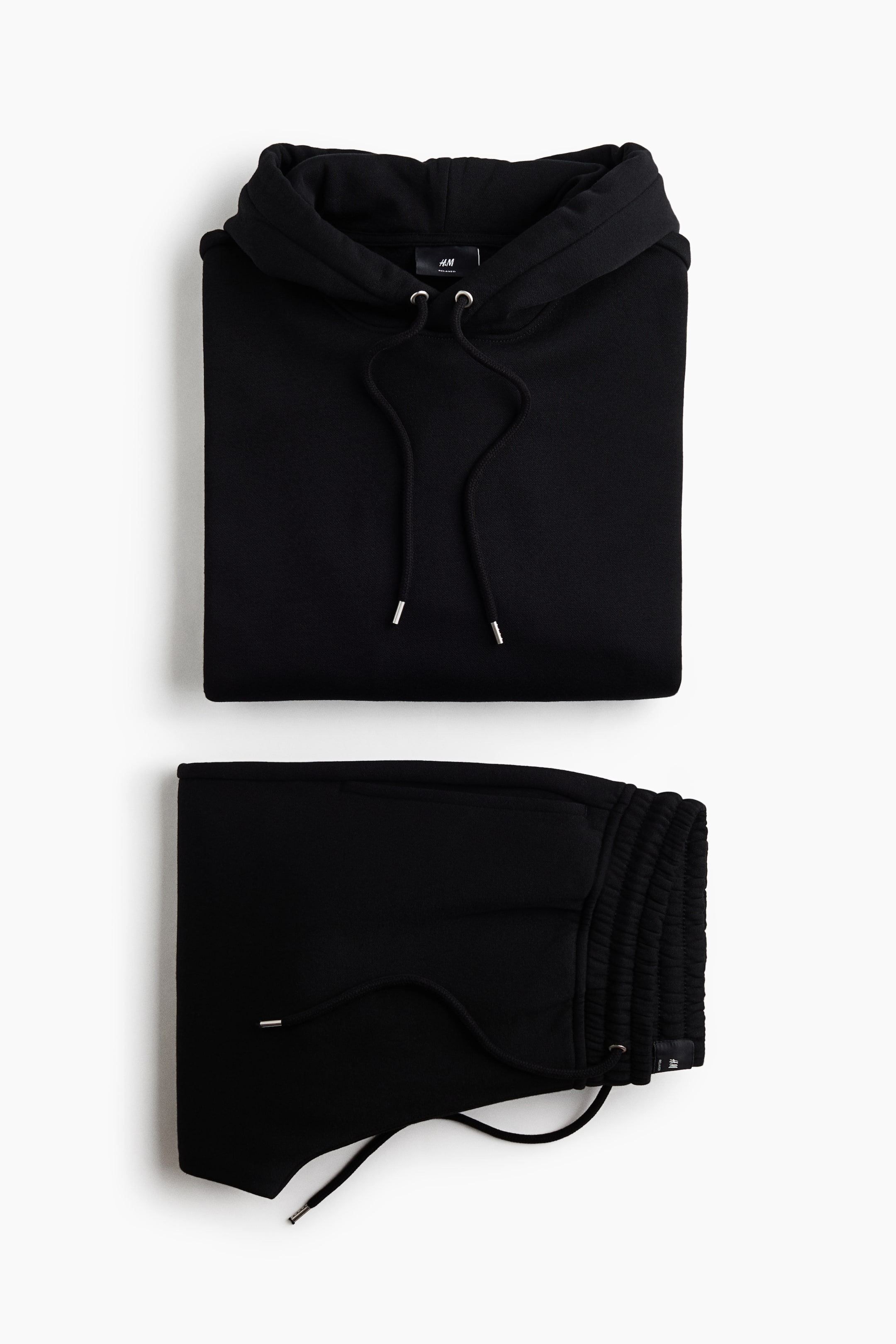 View larger image: 2-piece Loose Fit hoodie and joggers set - Black - Men | H&M 1