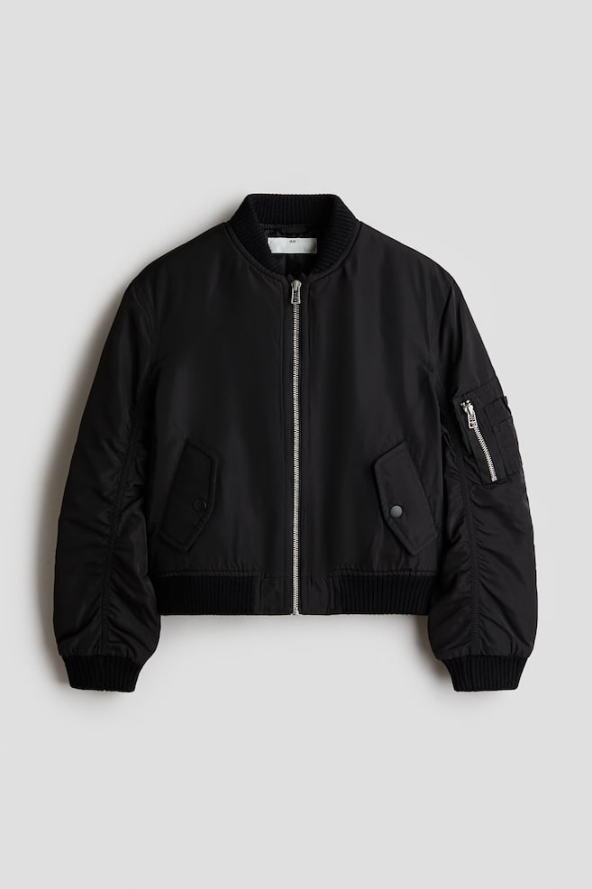 Pilotenjacke - Black/Khakigrün - 1