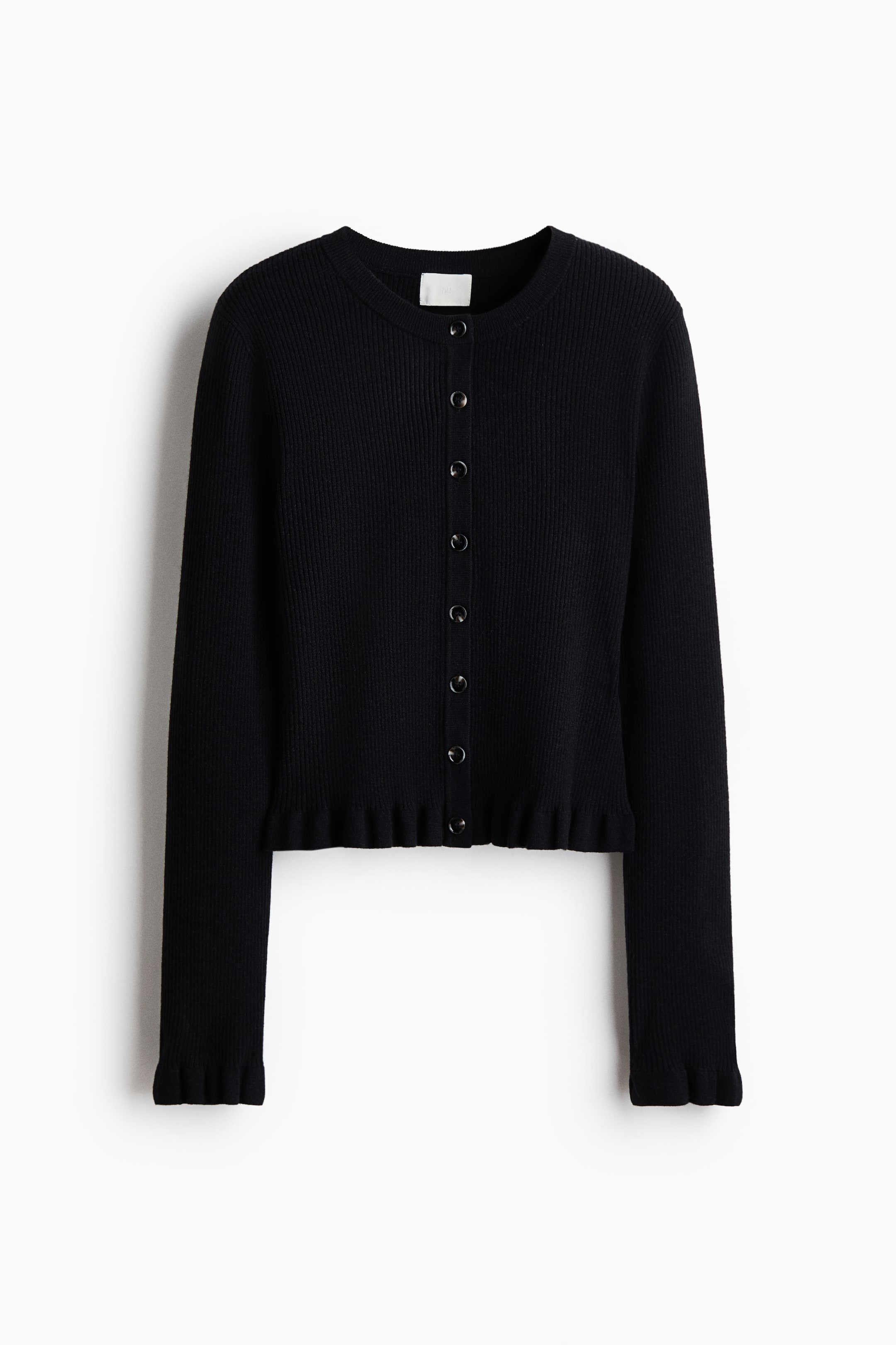 View larger image: Rib-knit cardigan - Black - Ladies | H&M IE 1