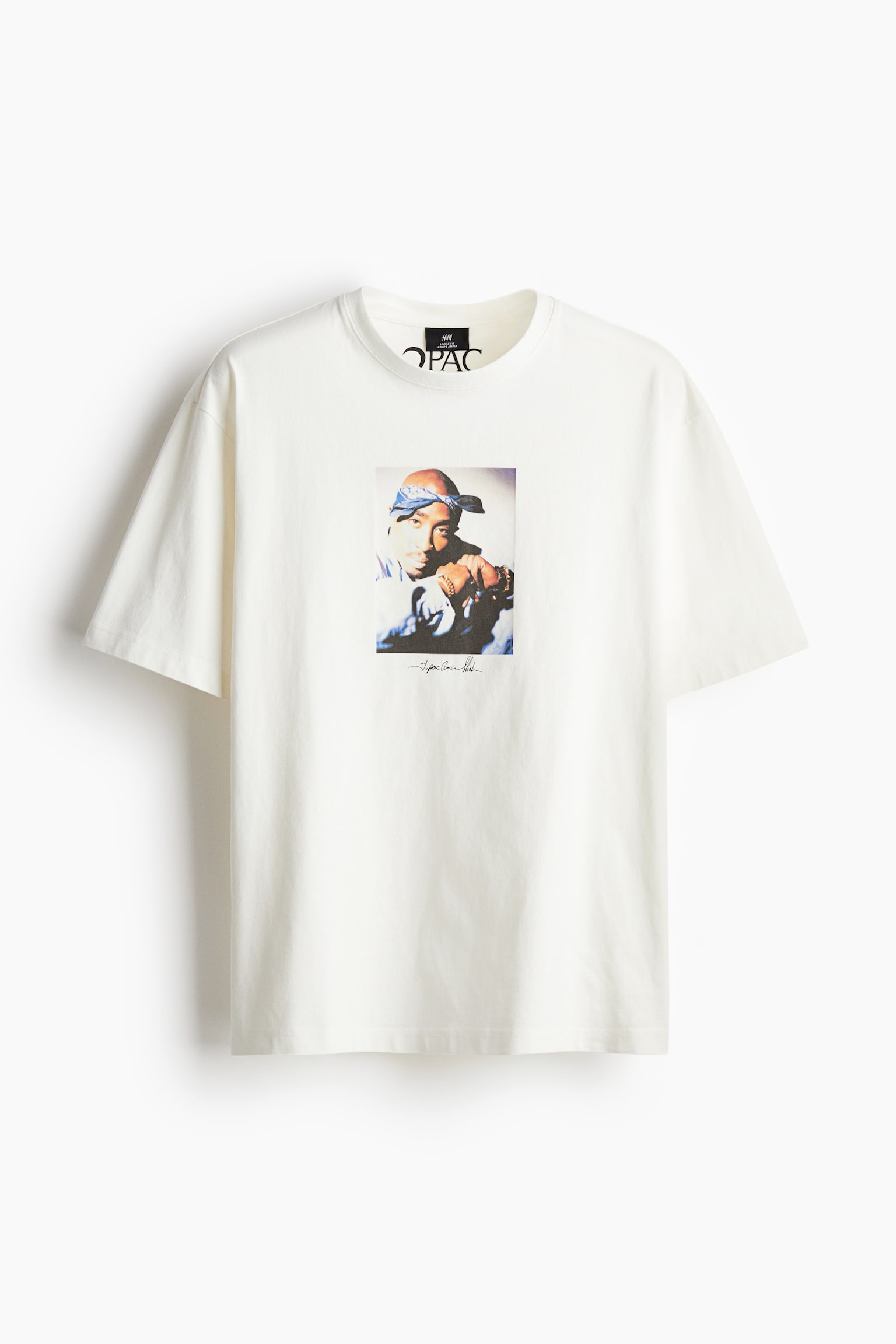 ルーズフィット プリントTシャツ - ホワイト／2Pac/ブラック／2Pac/ブラック／パルプ・フィクション/ホワイト／パルプ・フィクション - 2