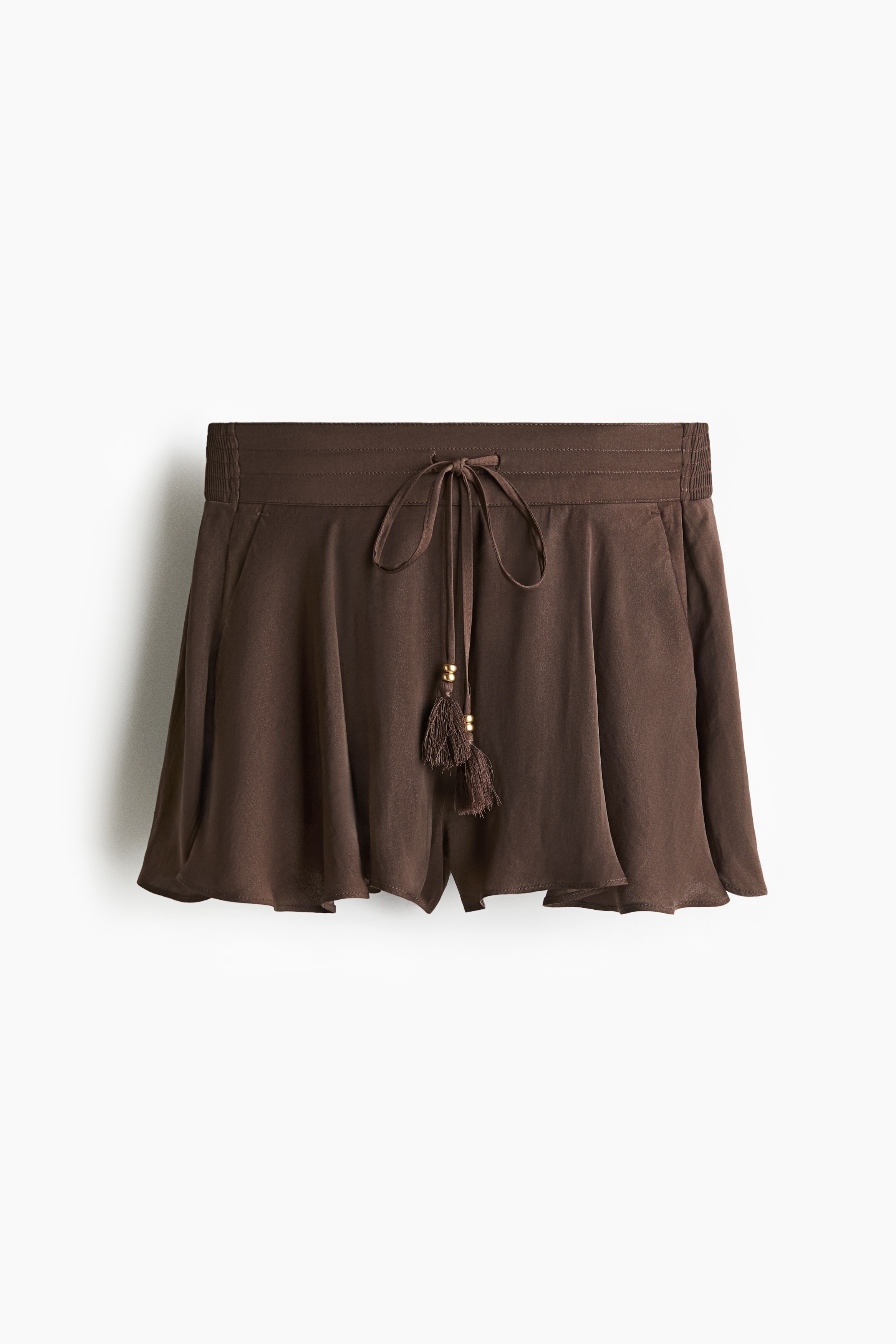 Short aérien avec cordon de serrage - Marron/Noir/Rose foncé