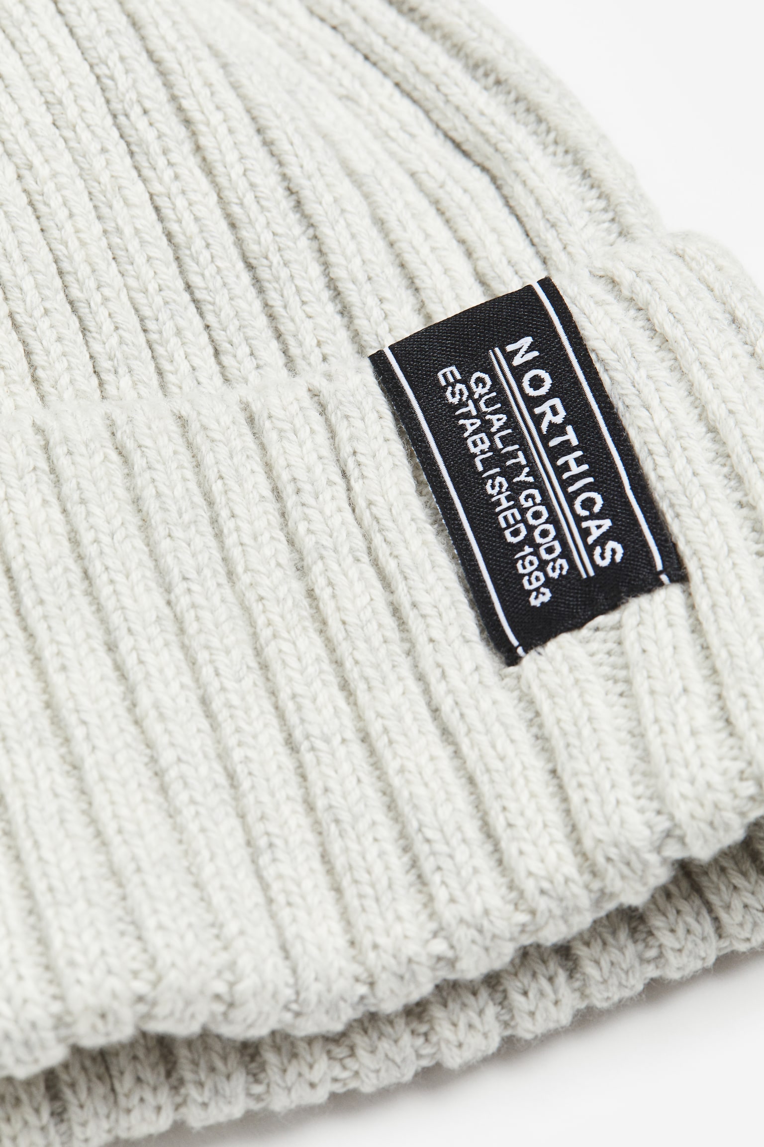 Rib Knit Beanie - Light beige marle/Khaki green/Black/Beige - 2