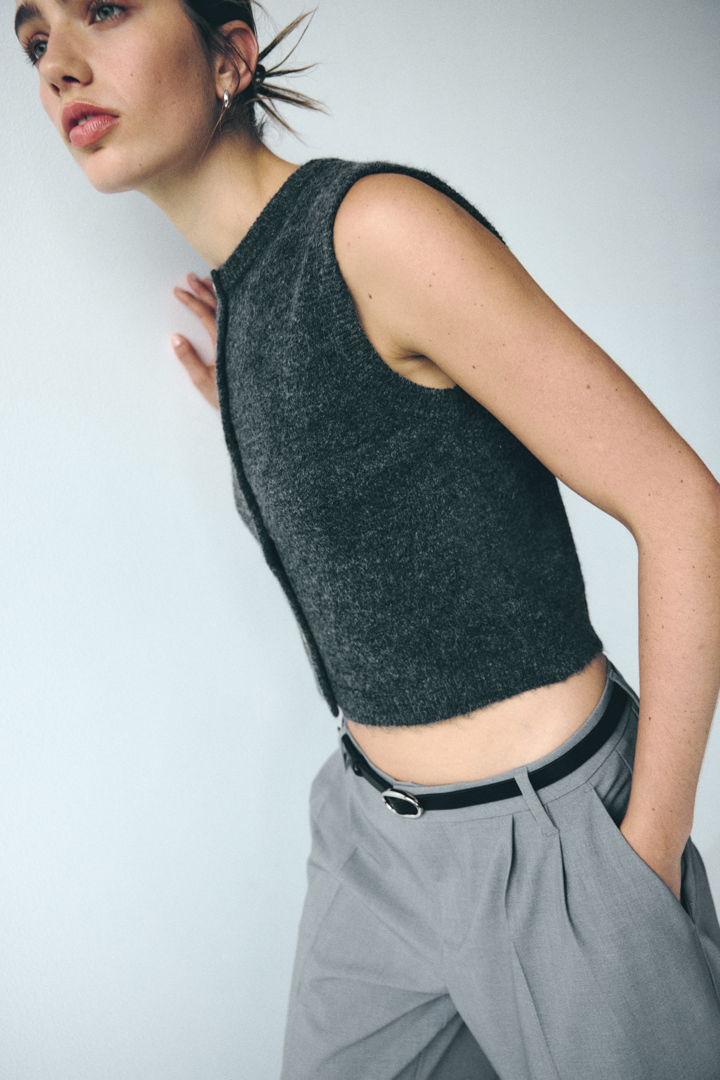 Knitted waistcoat