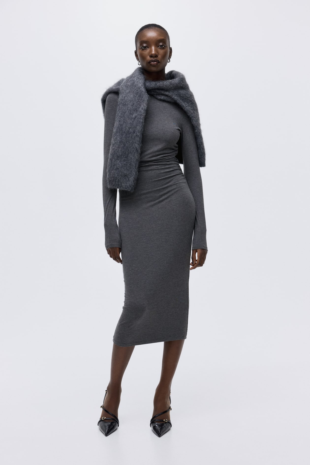 Draped Bodycon Dress
