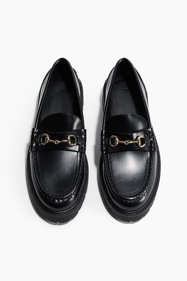 Loafers à semelle épaisse - Noir - 1